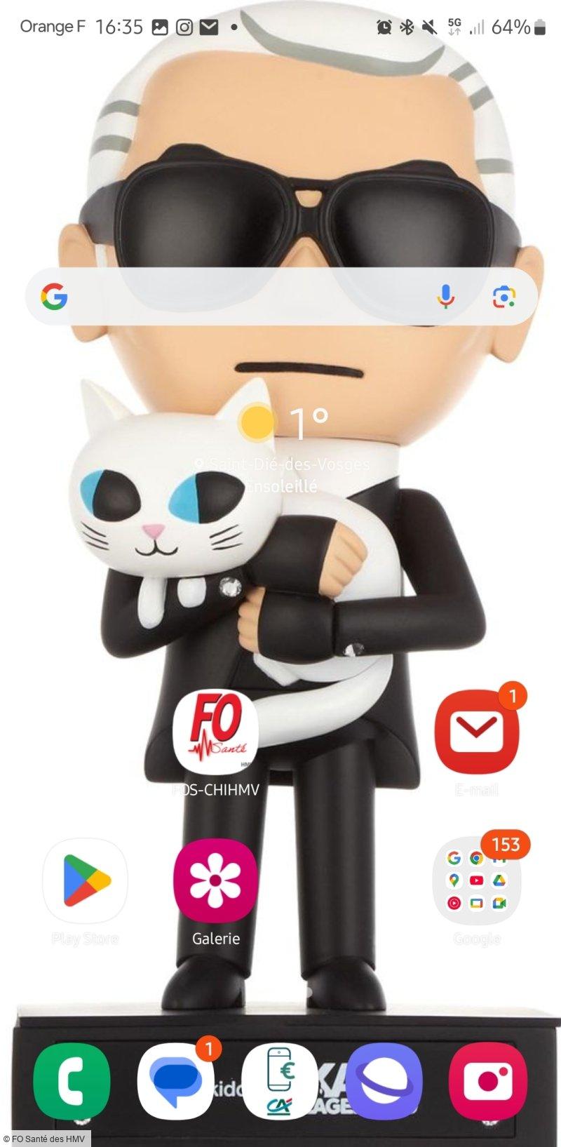 Écran d'accueil smartphone