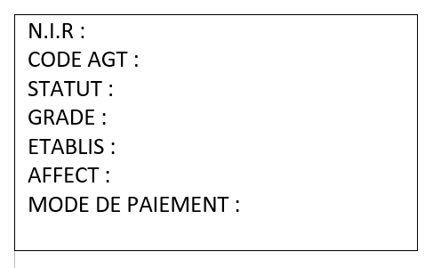 identification salarié