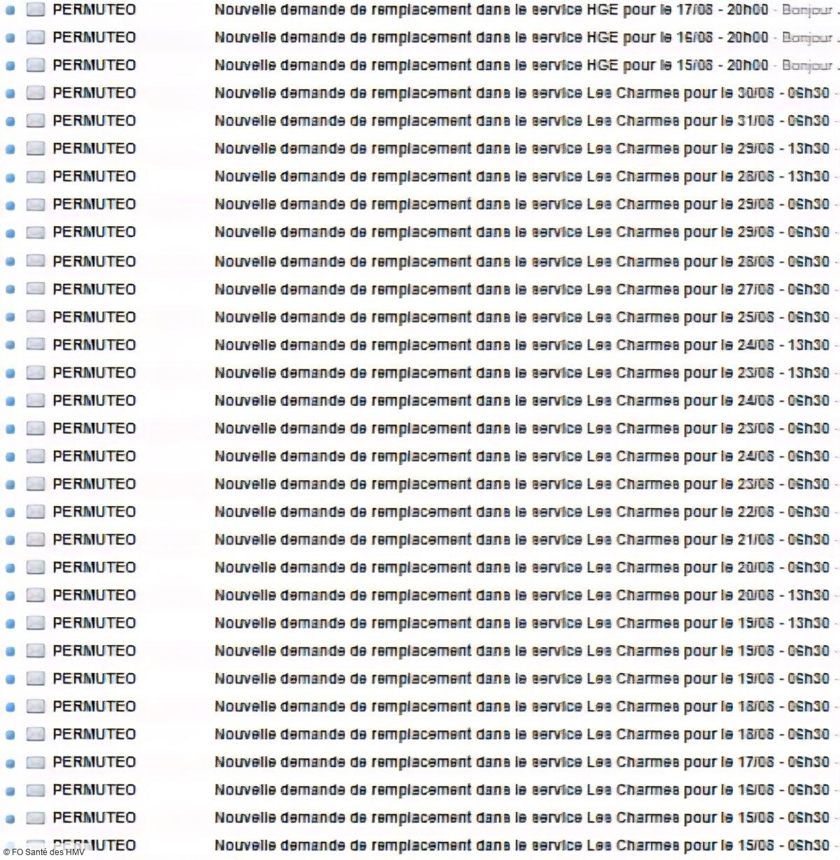 Missions PERMUTEO - mails du 05 août 2025