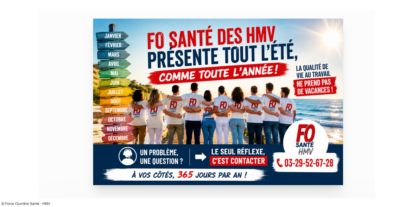 Même l'été, FO ne prend pas de vacances !