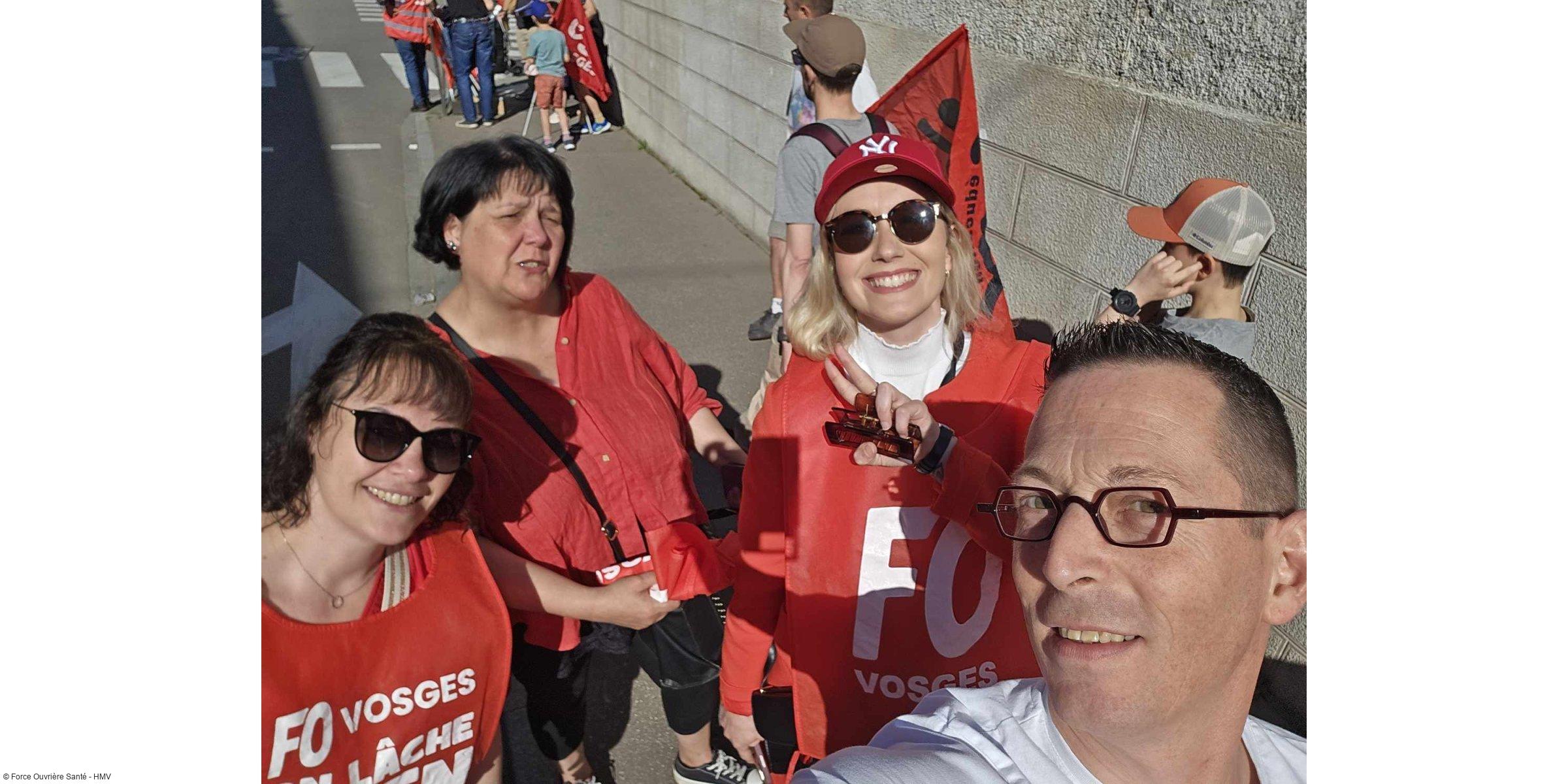 1er mai 2025 : FO Santé HMV fidèle au rendez-vous de la lutte sociale !