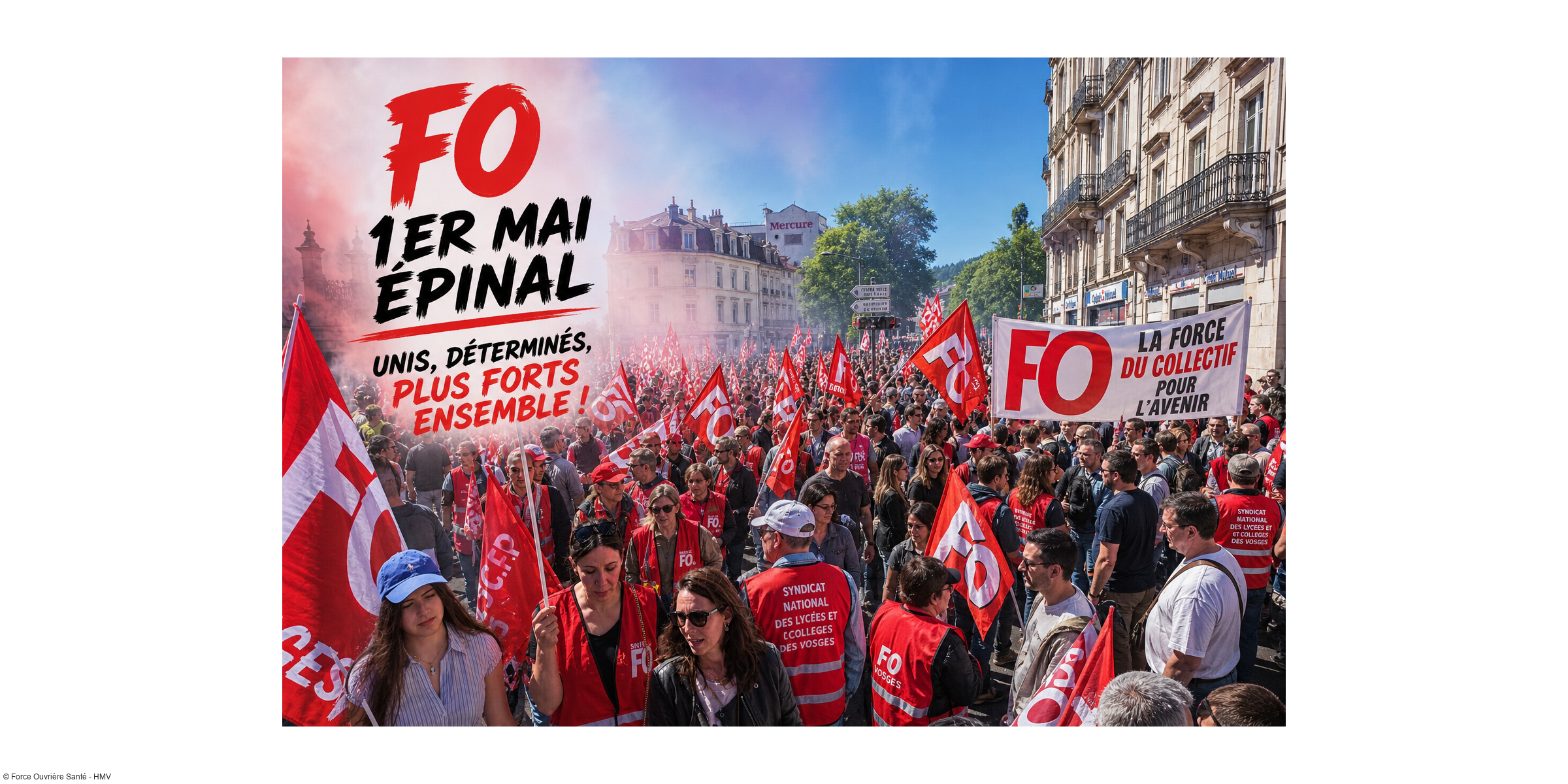 Épinal : plus de 550 manifestants mobilisés pour défendre le 1er mai et les droits des travailleurs