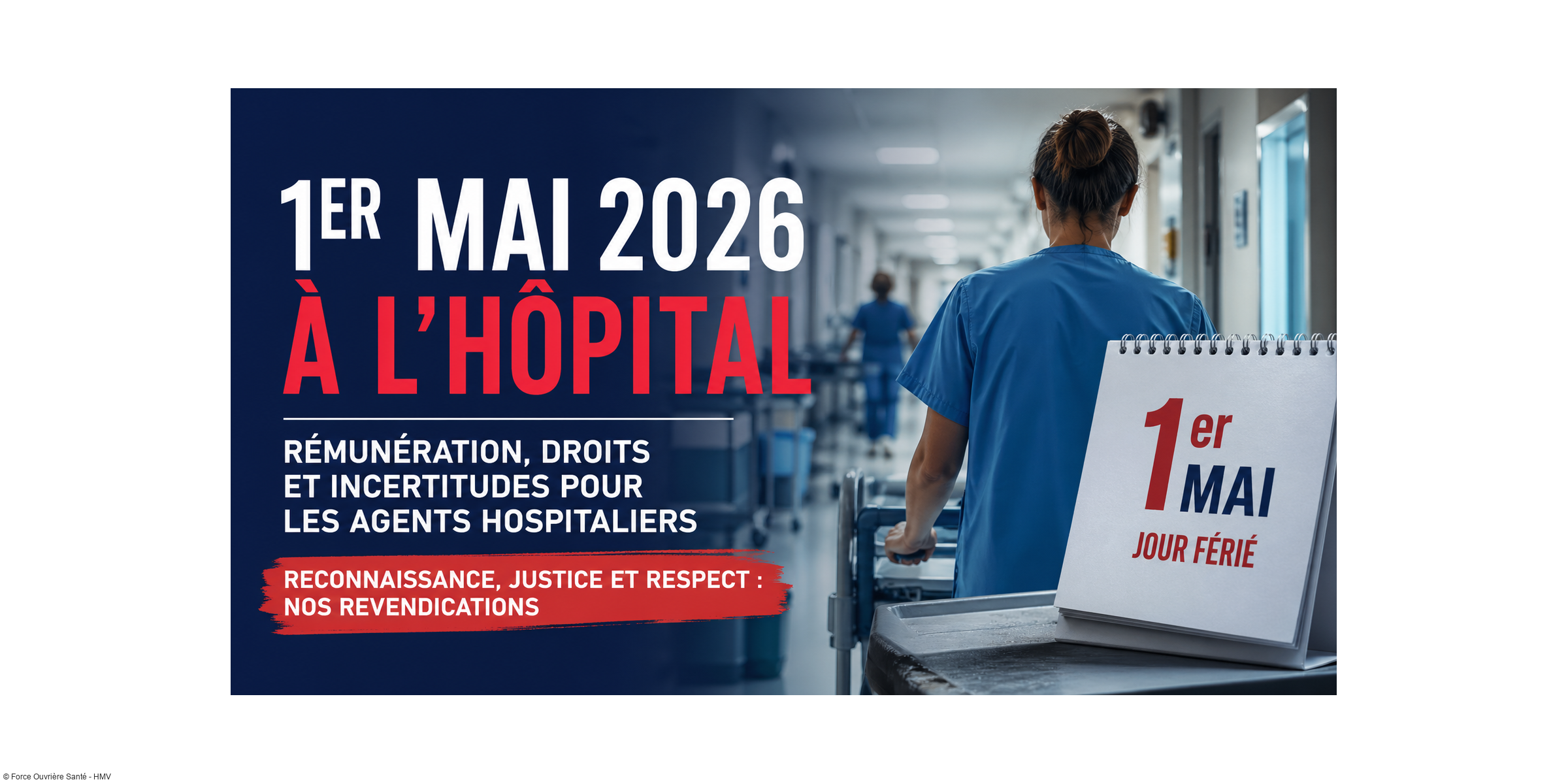 1er mai 2026 à l'hôpital : toujours travaillé, toujours pas reconnu à sa juste valeur