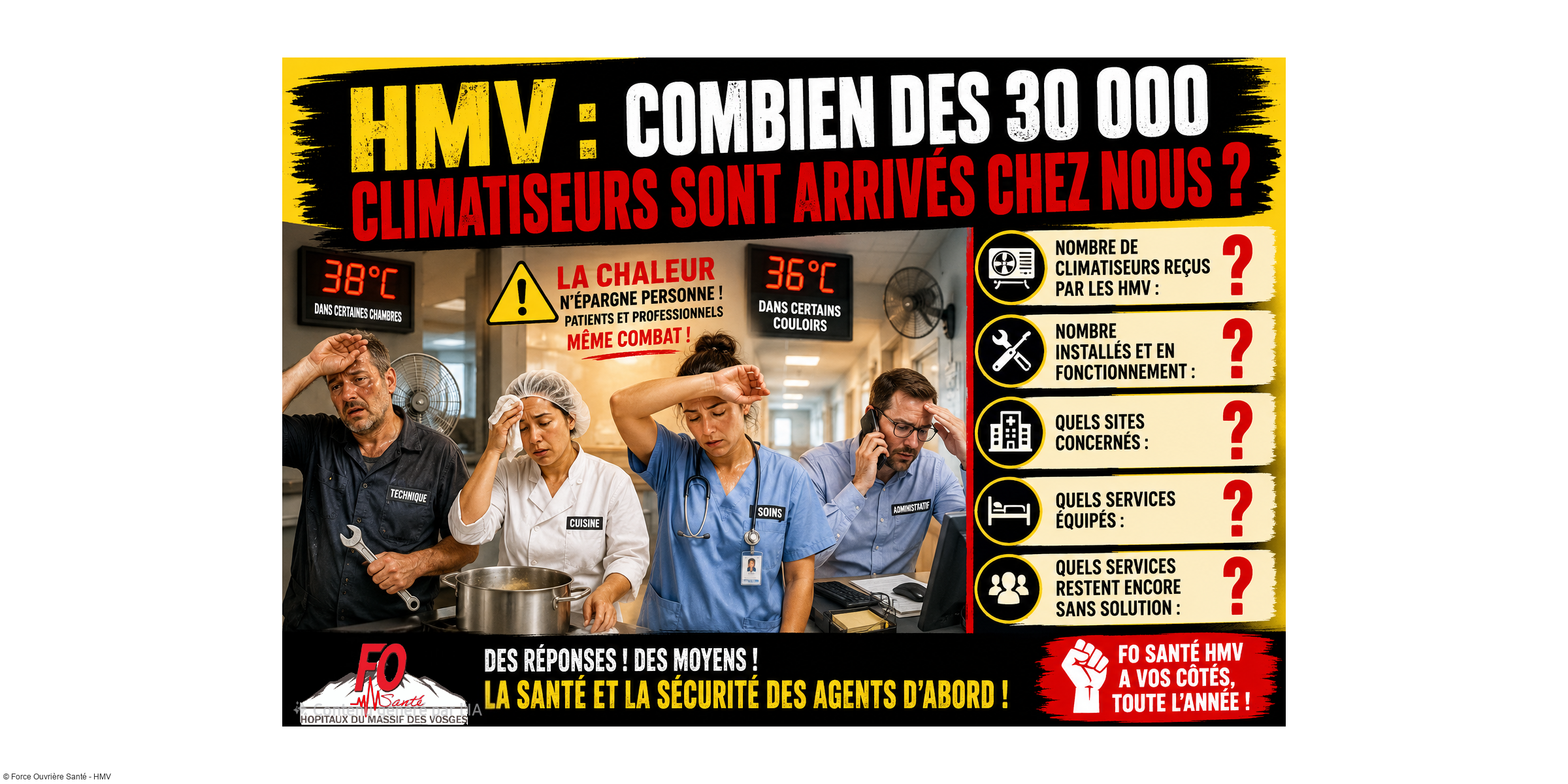 30 000 climatiseurs pour les hôpitaux : où sont ceux des Hôpitaux du Massif des Vosges ?