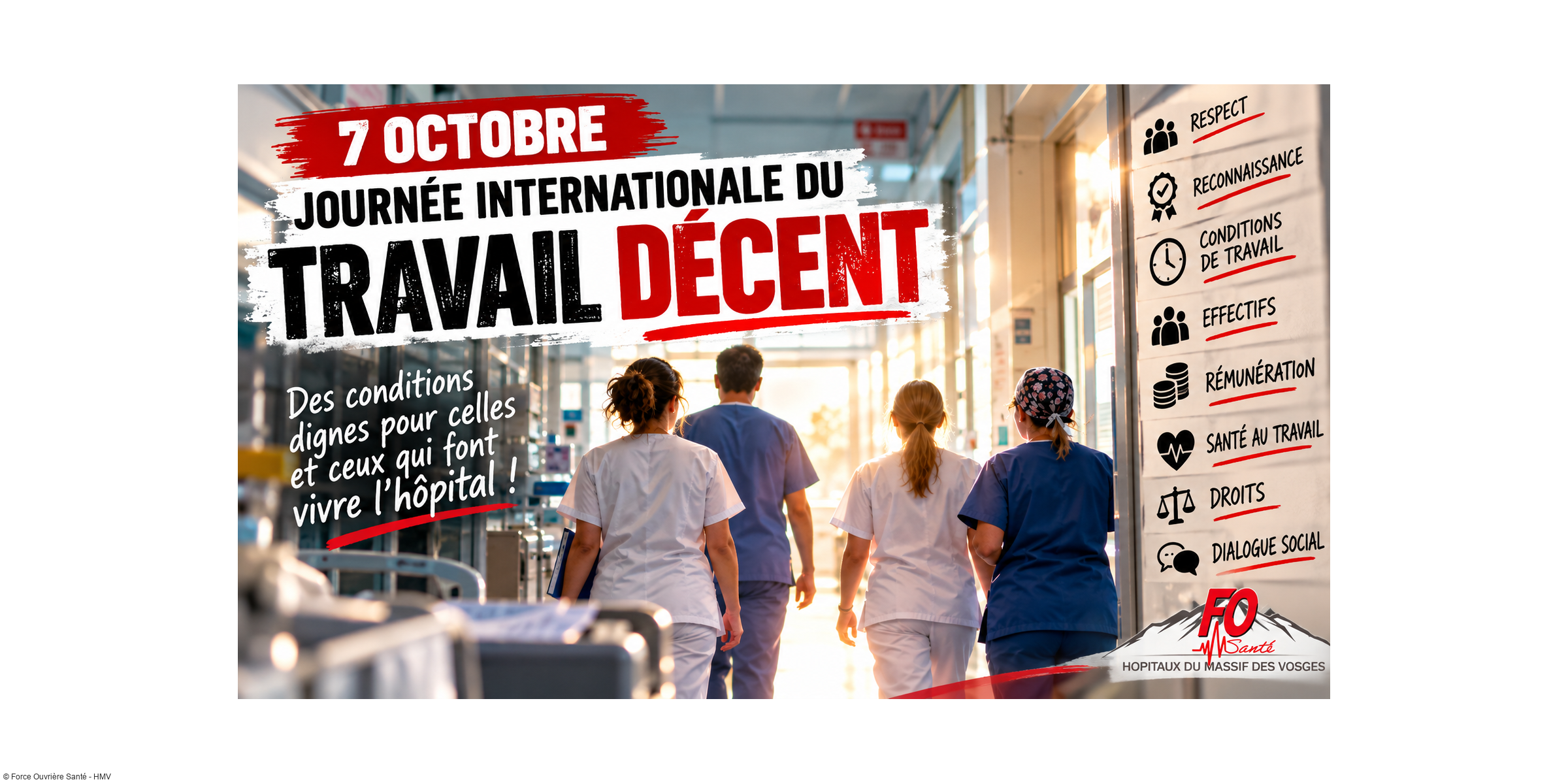 7 octobre : le travail décent ne doit pas rester un slogan