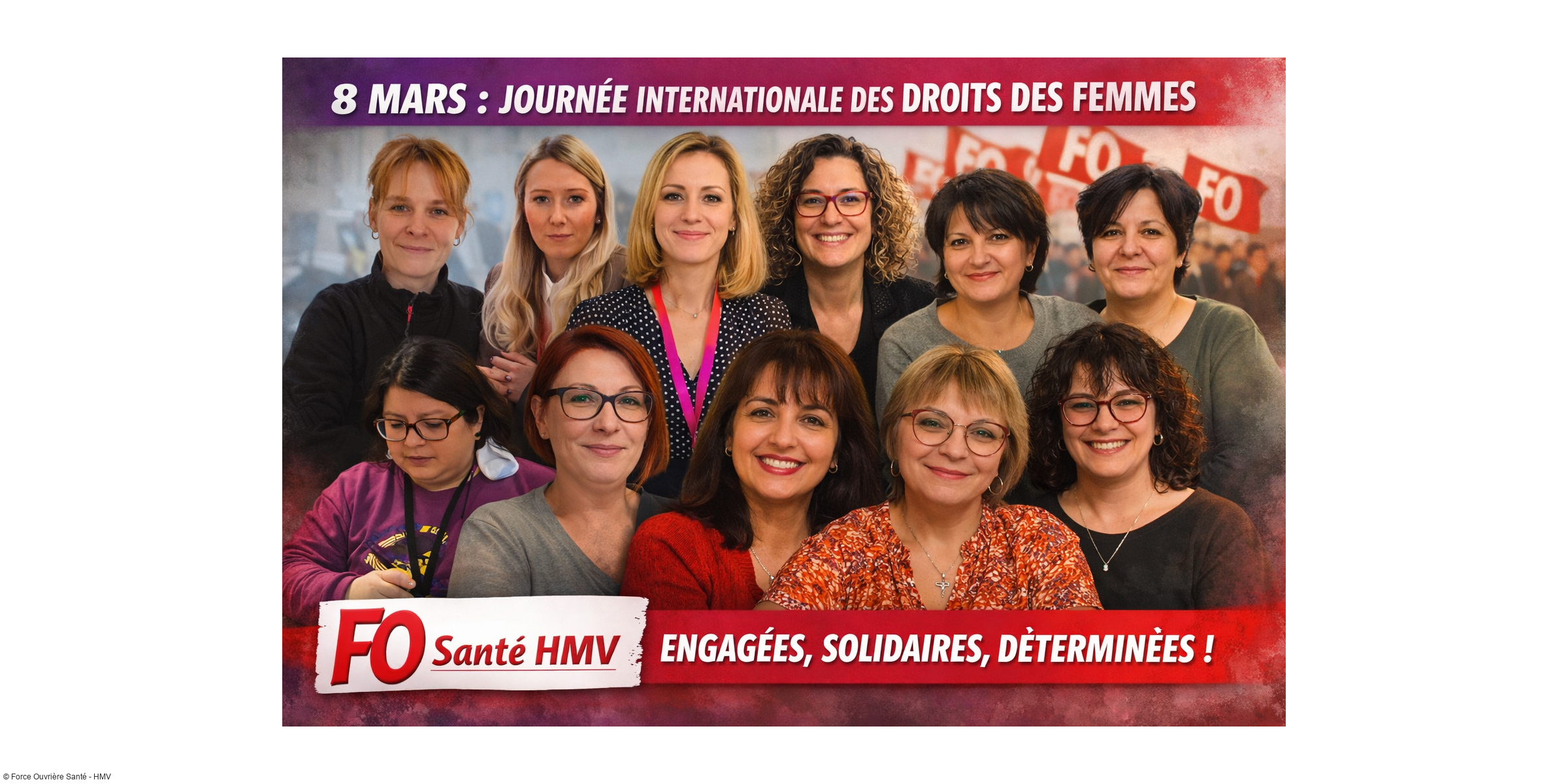 8 mars : FO Santé HMV engagée pour les droits des femmes à l'hôpital