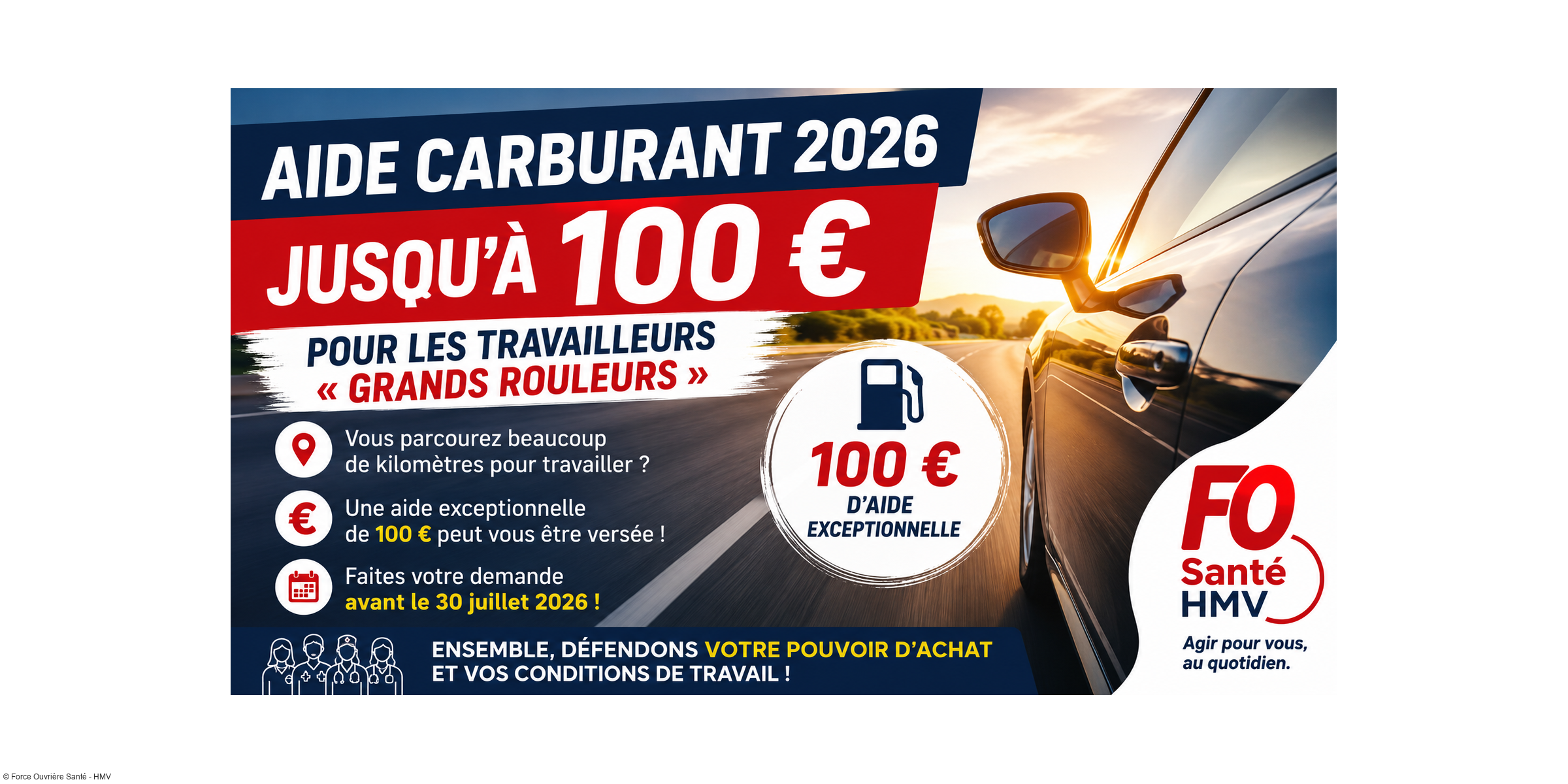 Aide carburant 2026 : jusqu'à 100 € pour les professionnels des HMV qui prennent la route chaque jour !