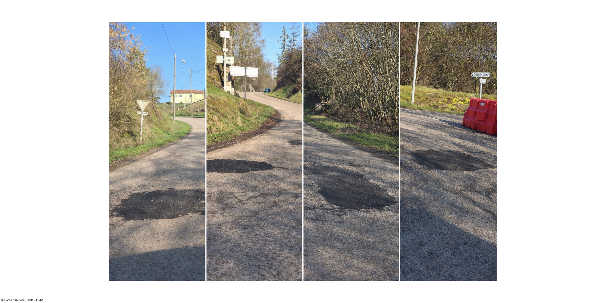 Route de l'hôpital : FO alerte, les trous sont rebouchés !