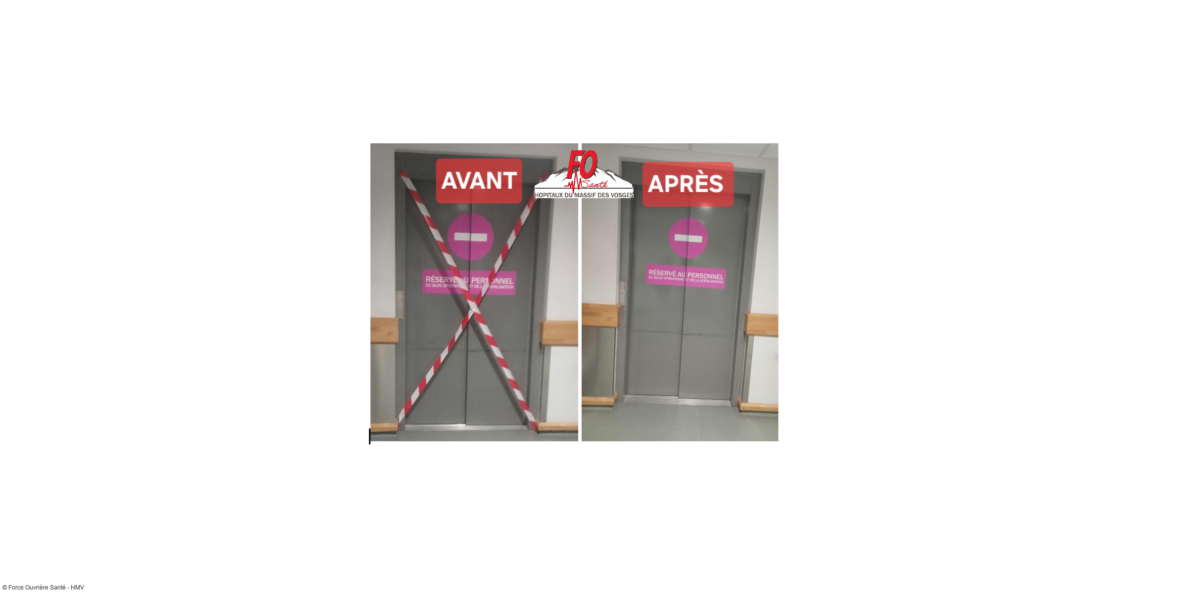 Ascenseur rubalisé sans raison : FO Santé HMV alerte la Direction et l’accès est rétabli !