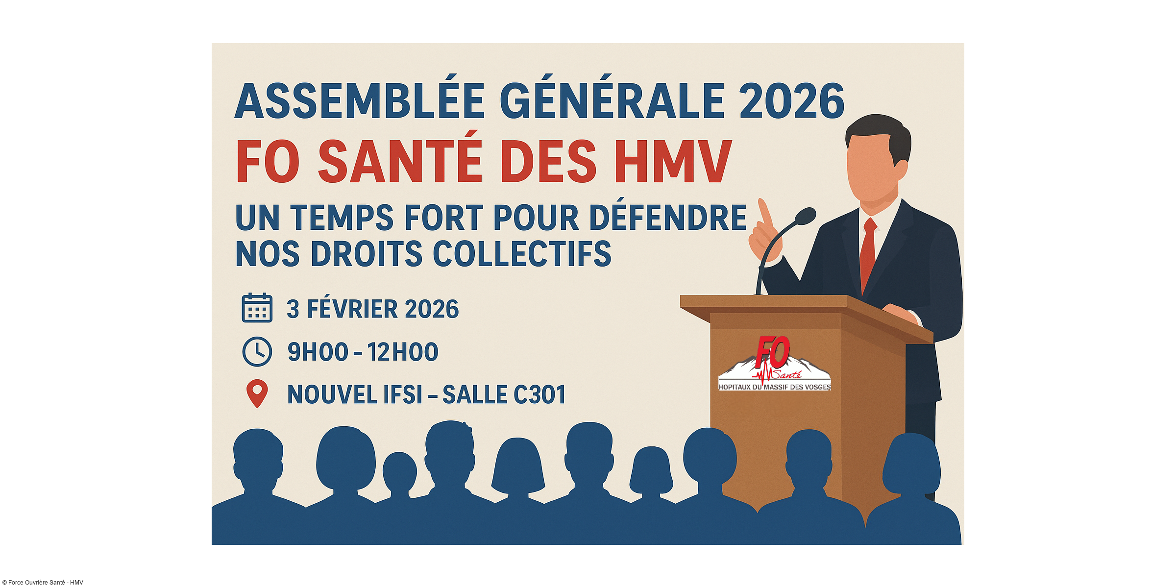Assemblée Générale 2026 de FO Santé des HMV : un temps fort pour défendre nos droits collectifs