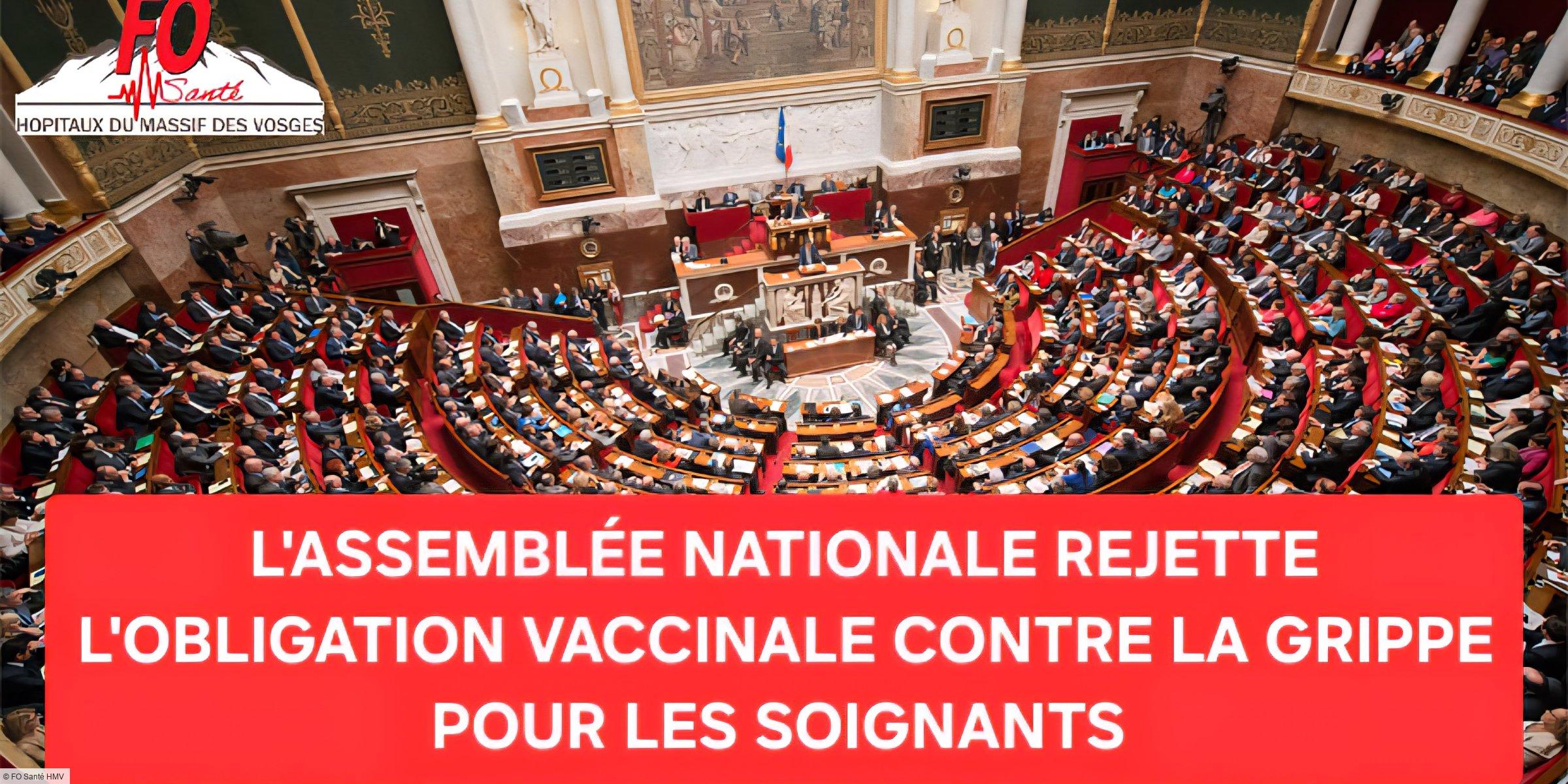 Vaccination contre la grippe : l'Assemblée nationale renonce à l'obligation