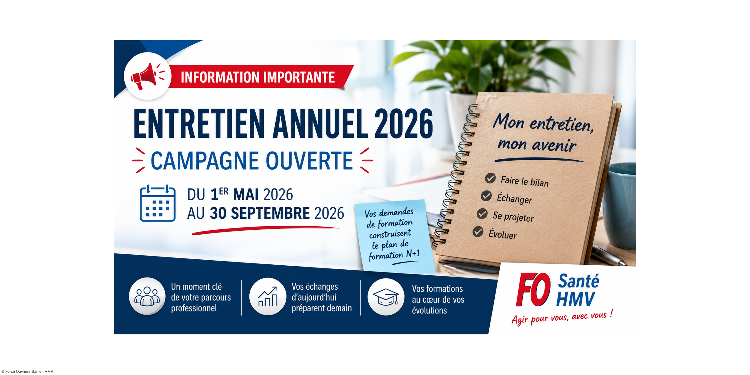Entretien annuel 2026 : une campagne ouverte… mais toujours sans information officielle aux professionnels