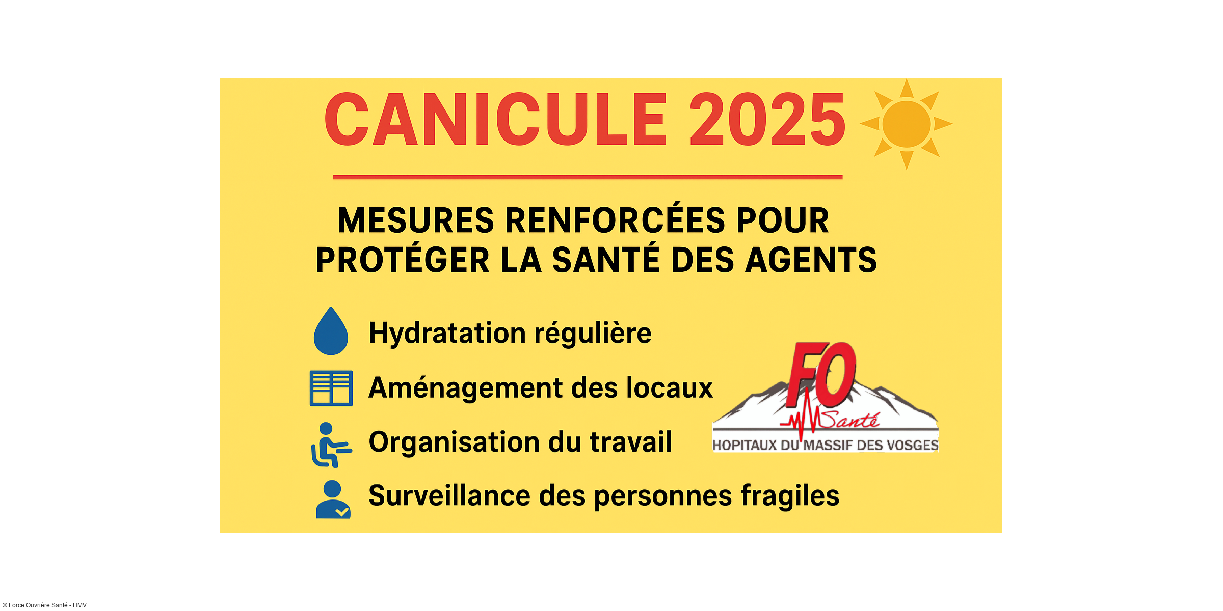 Canicule 2025 : Mesures renforcées pour protéger la santé des agents