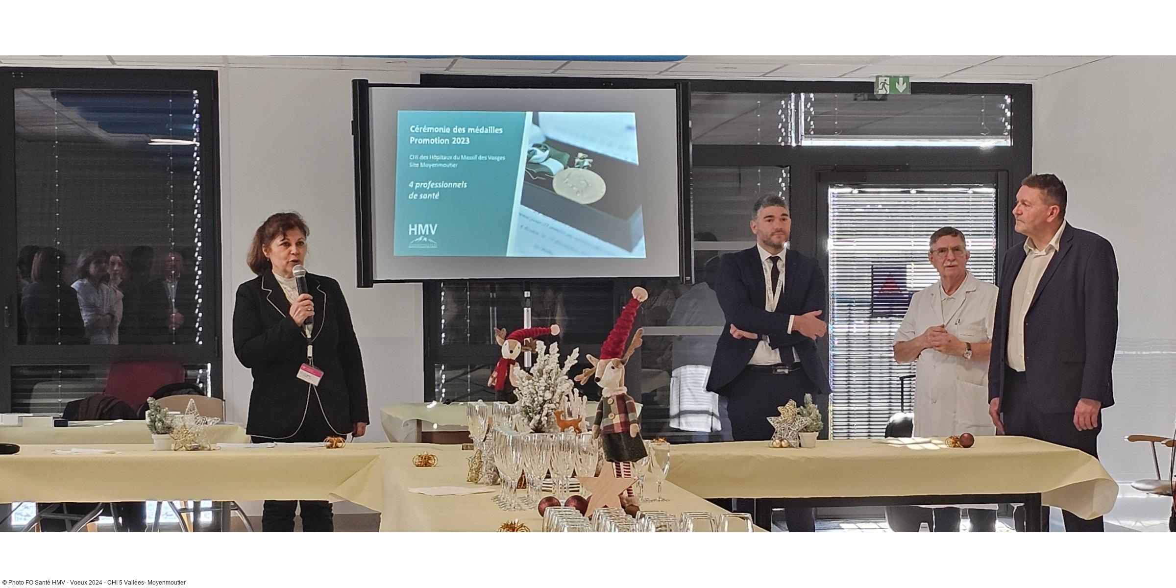 Une cérémonie sur l'établissement de santé de Moyenmoutier : Remise de médailles et vœux pour l'avenir