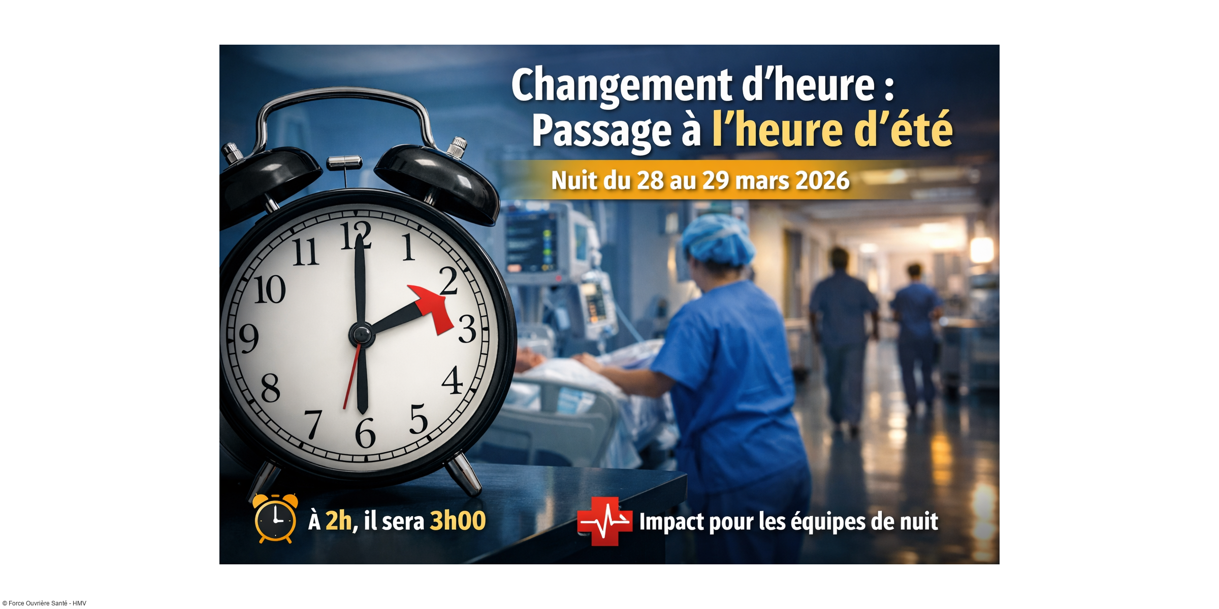 Changement d'heure : passage à l'heure d'été dans la nuit du 28 au 29 mars 2026