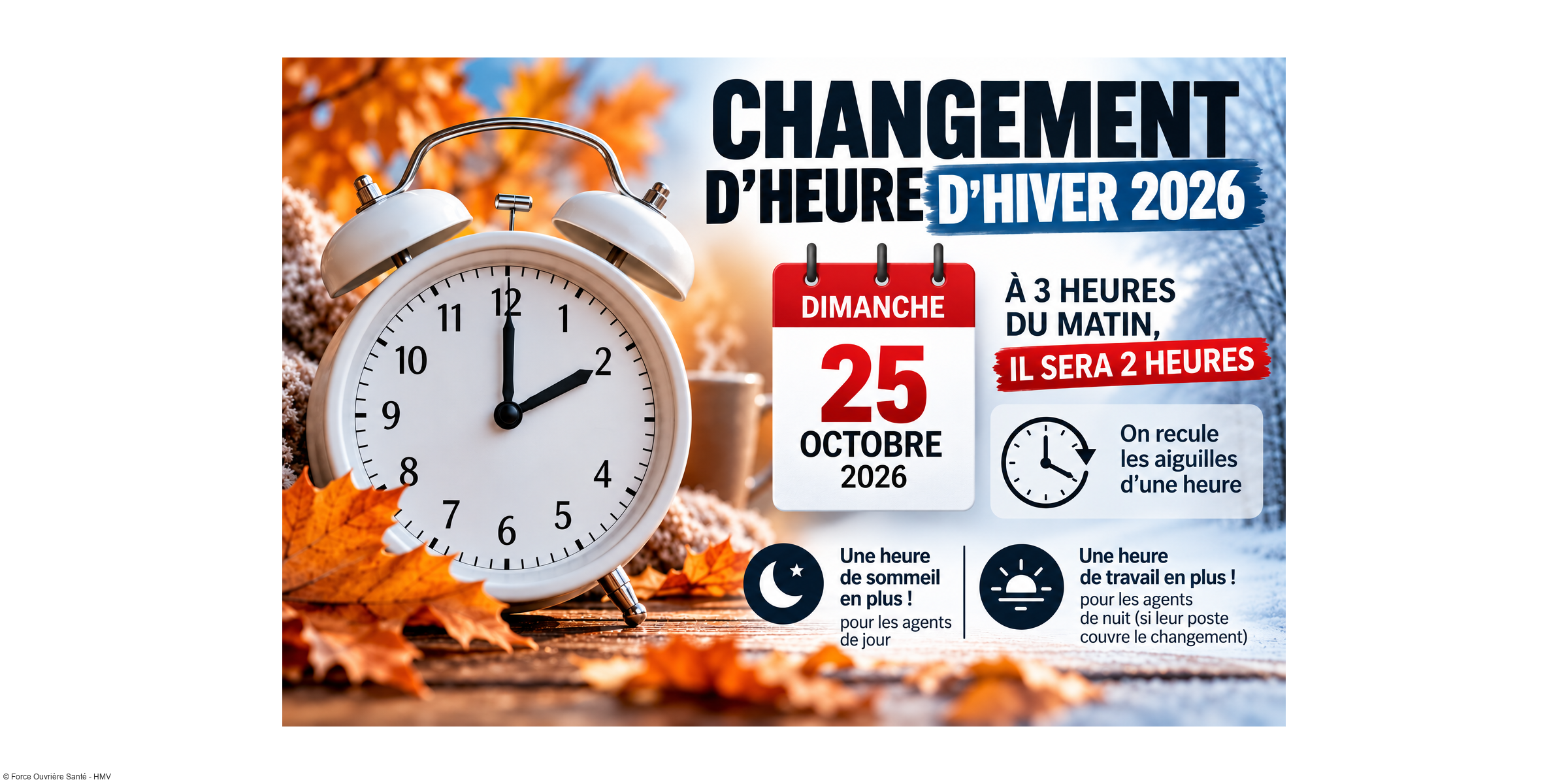 Changement d'heure : une heure de plus pour les agents de nuit