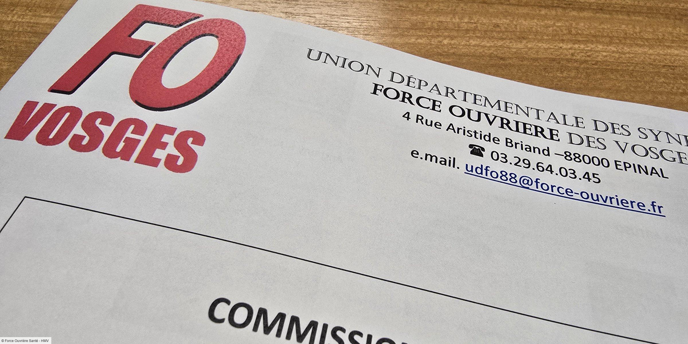 Commission Administrative FO Vosges : Un engagement renouvelé