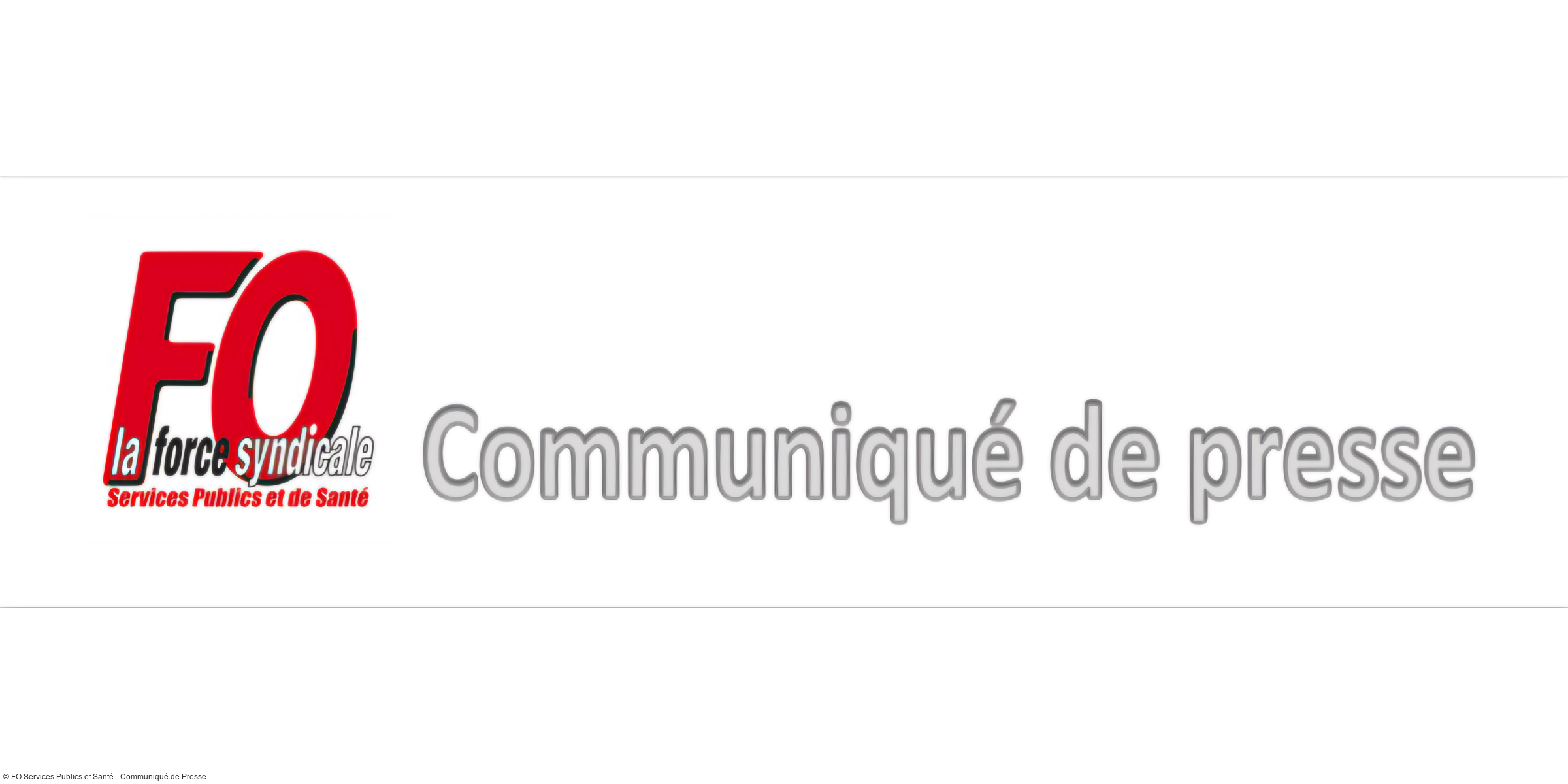 Communiqué de Presse: Plans blancs : un outil détourné qui asphyxie les hôpitaux