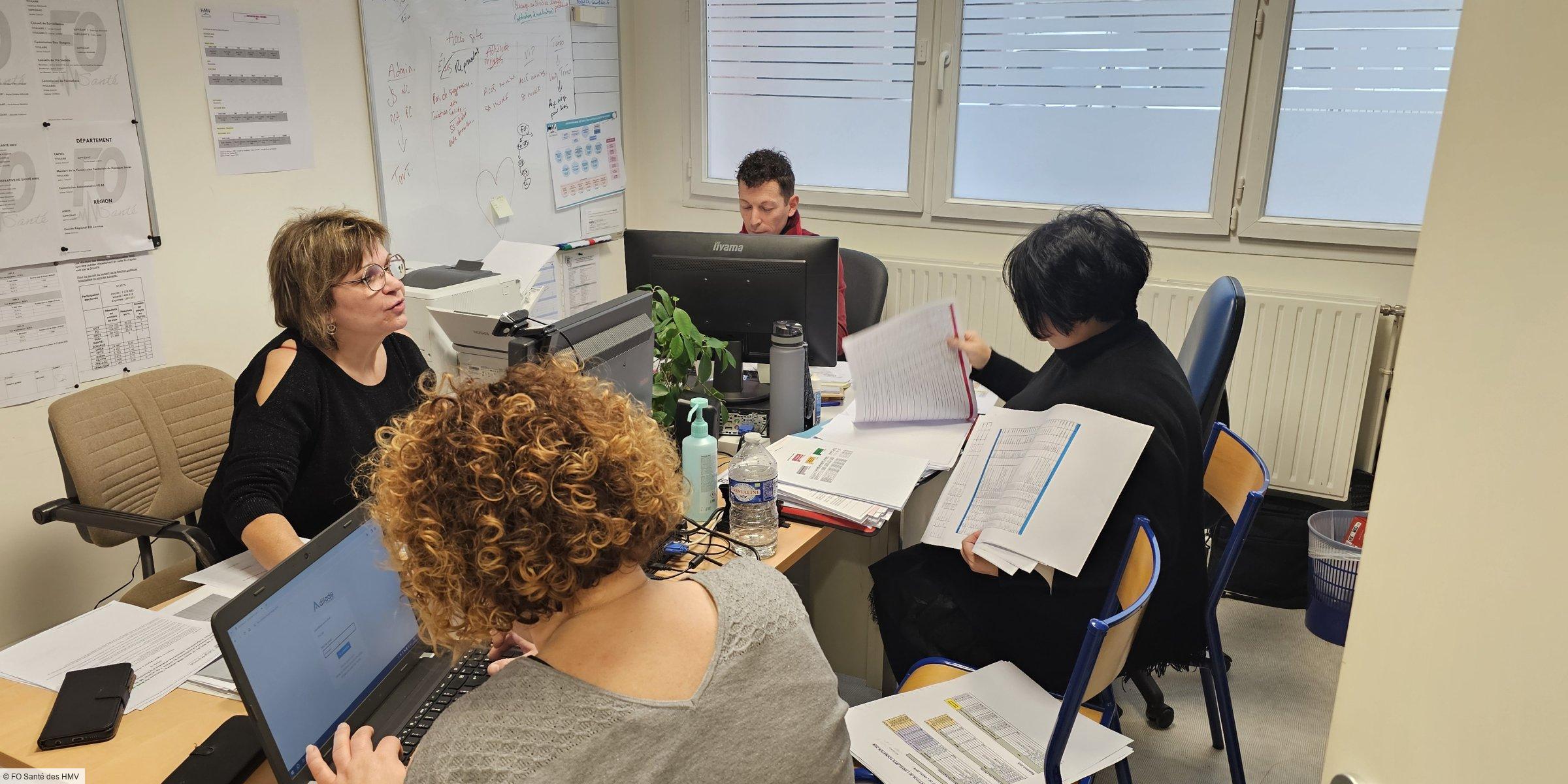 Des conditions de travail déplorables pour les représentants FO Santé des HMV