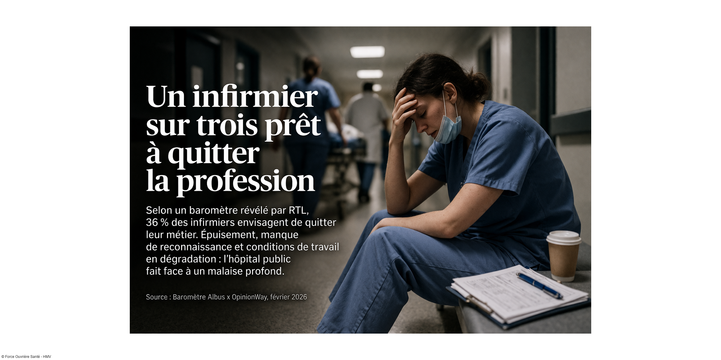 Un infirmier sur trois prêt à quitter la profession : un signal d'alarme que personne ne peut ignorer