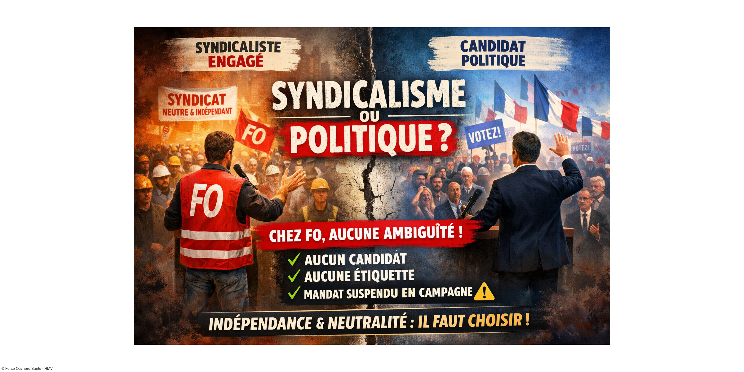 Syndicat ou politique : il faut choisir.
