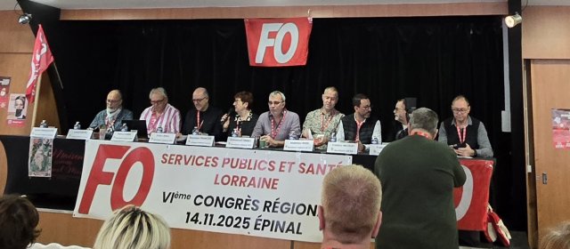 Congrès Régional FO SPSS : une journée syndicale au cœur de la cité des images dans les Vosges