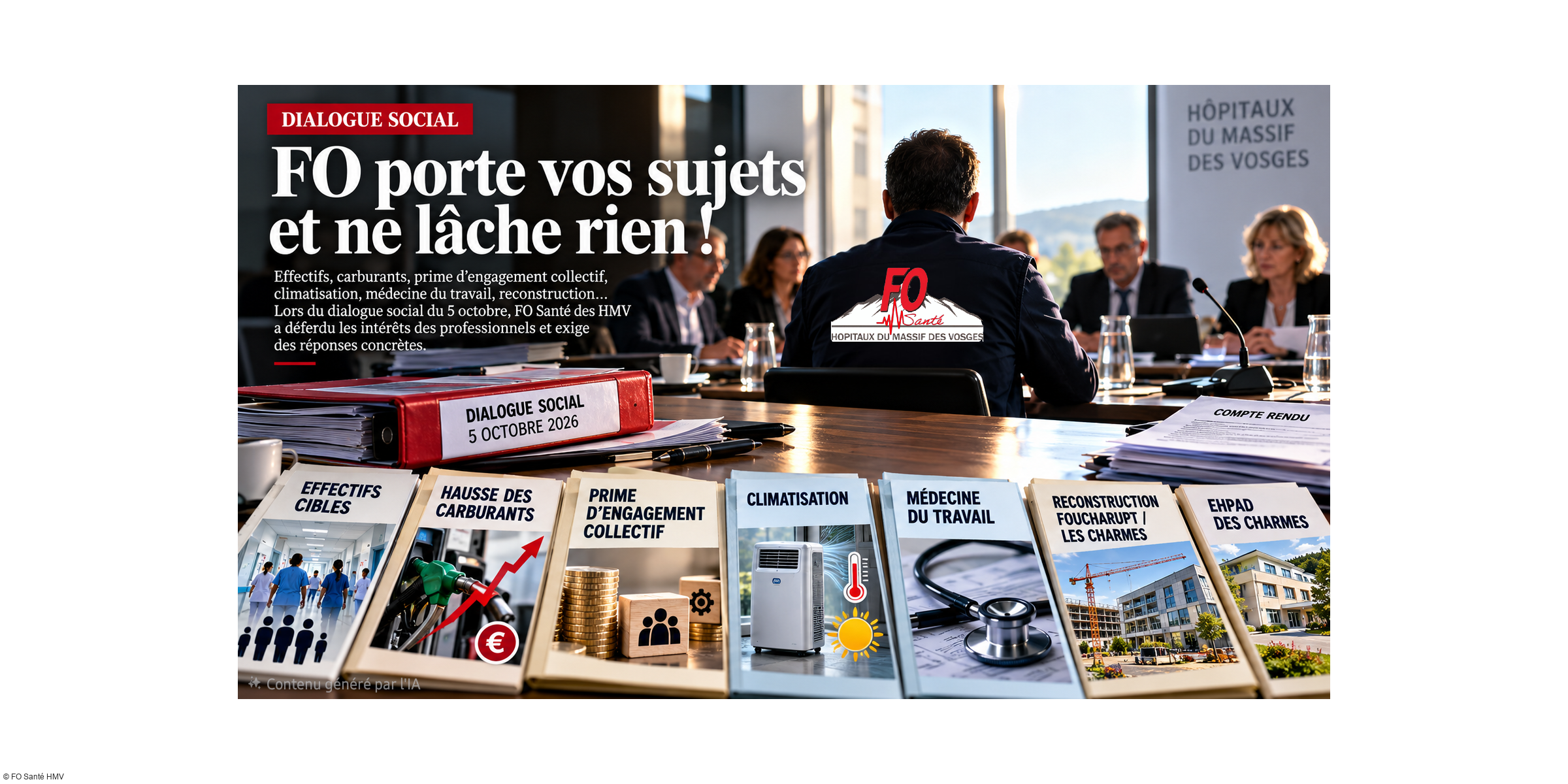 Dialogue social d'octobre : FO avance, questionne et ne lâche rien