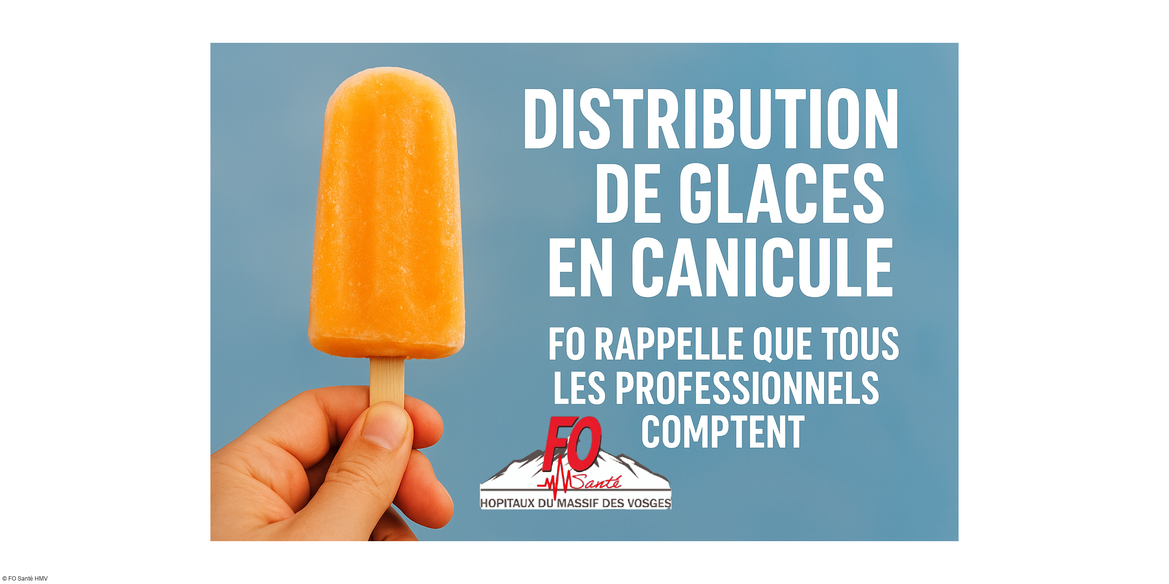 Glaces en période de canicule : FO rappelle que tous les professionnels comptent