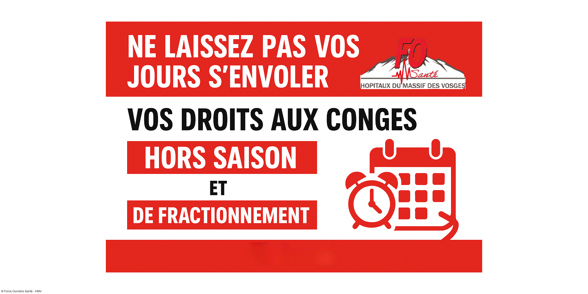 Ne laissez pas vos jours s'envoler : vos droits aux congés hors saison et de fractionnement !