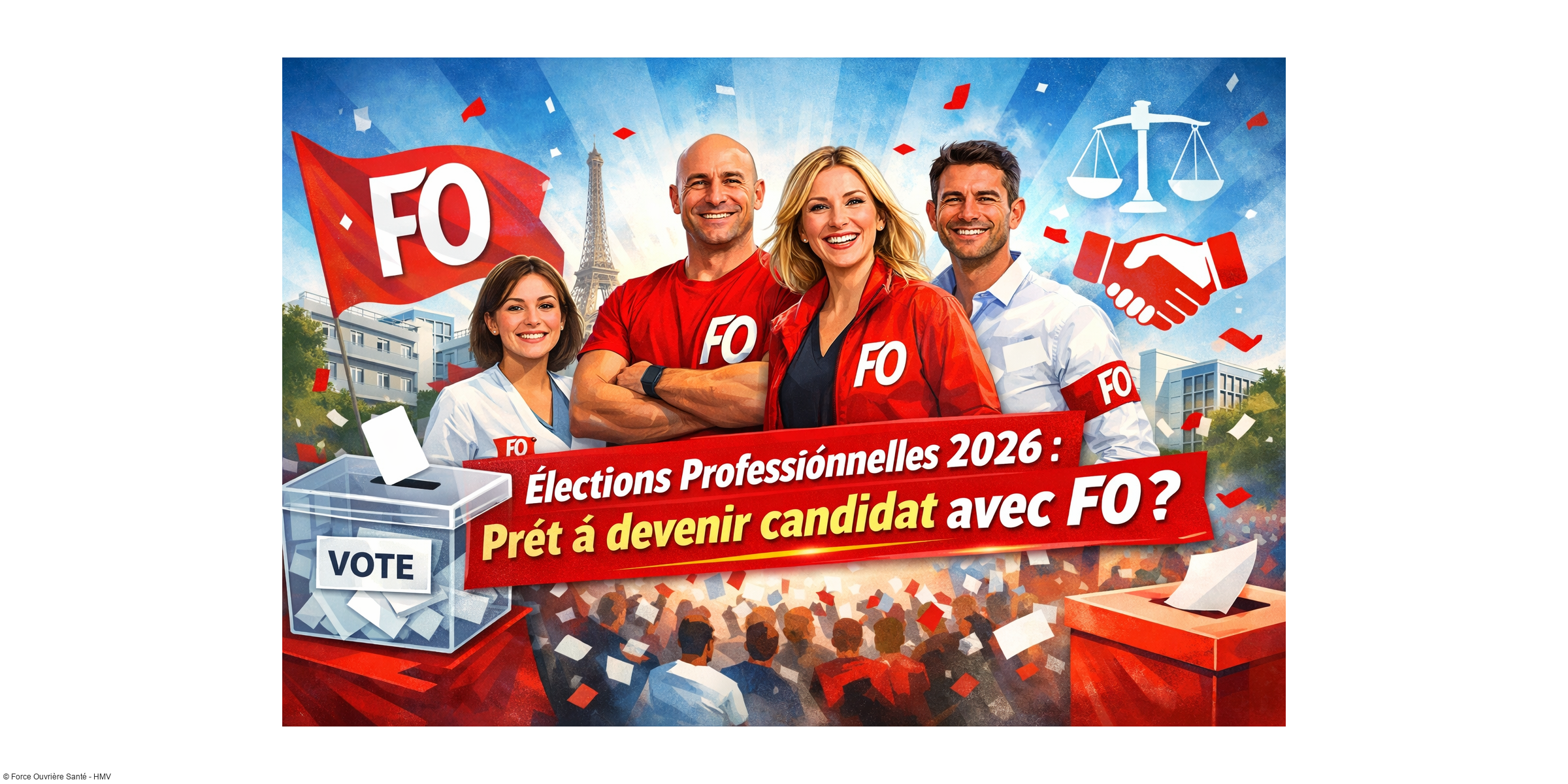Élections professionnelles 2026 : et si c'était VOUS le prochain candidat FO ?