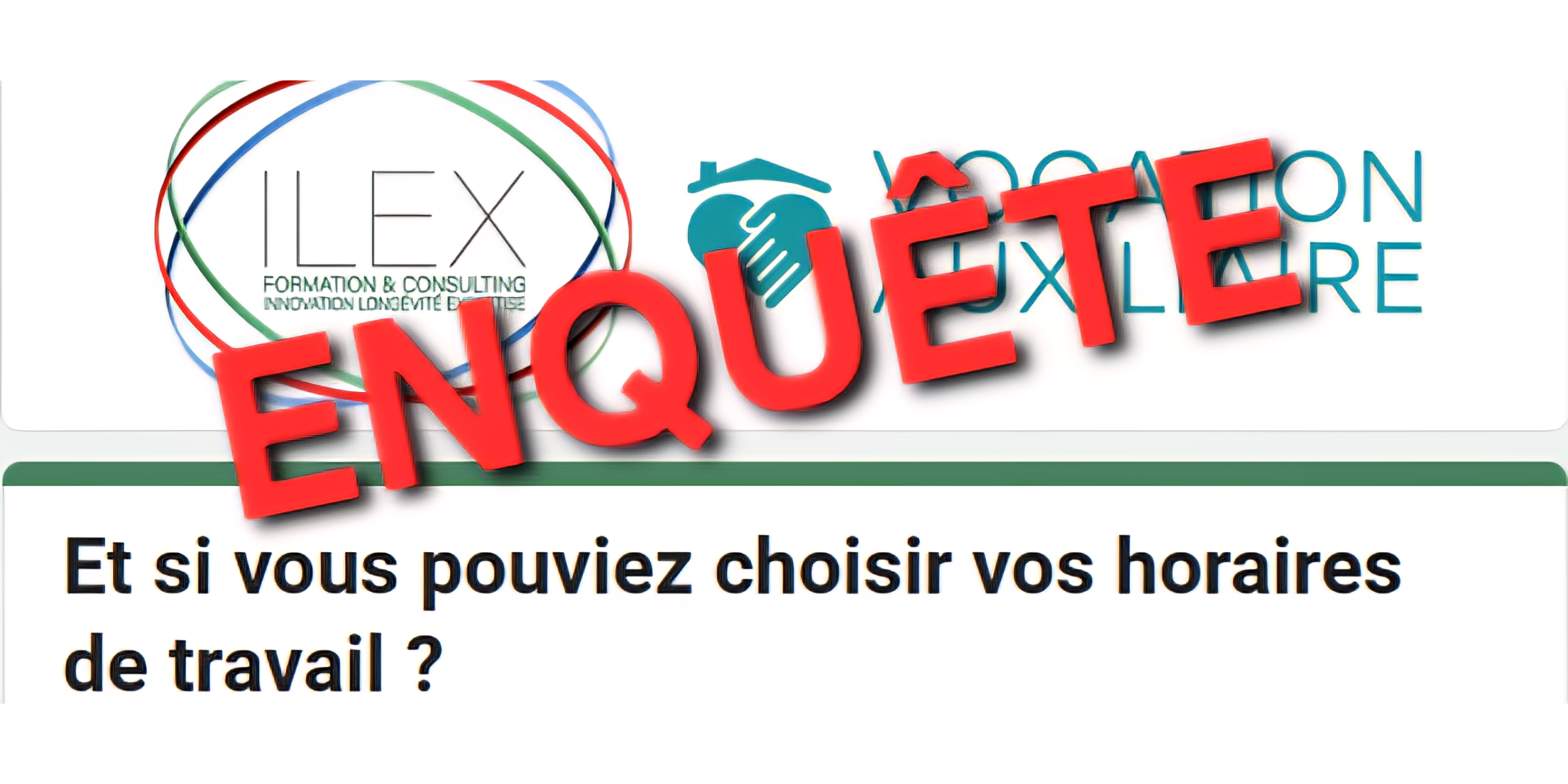 ENQUETE: Réinventons ensemble le temps de travail en Ehpad et à domicile