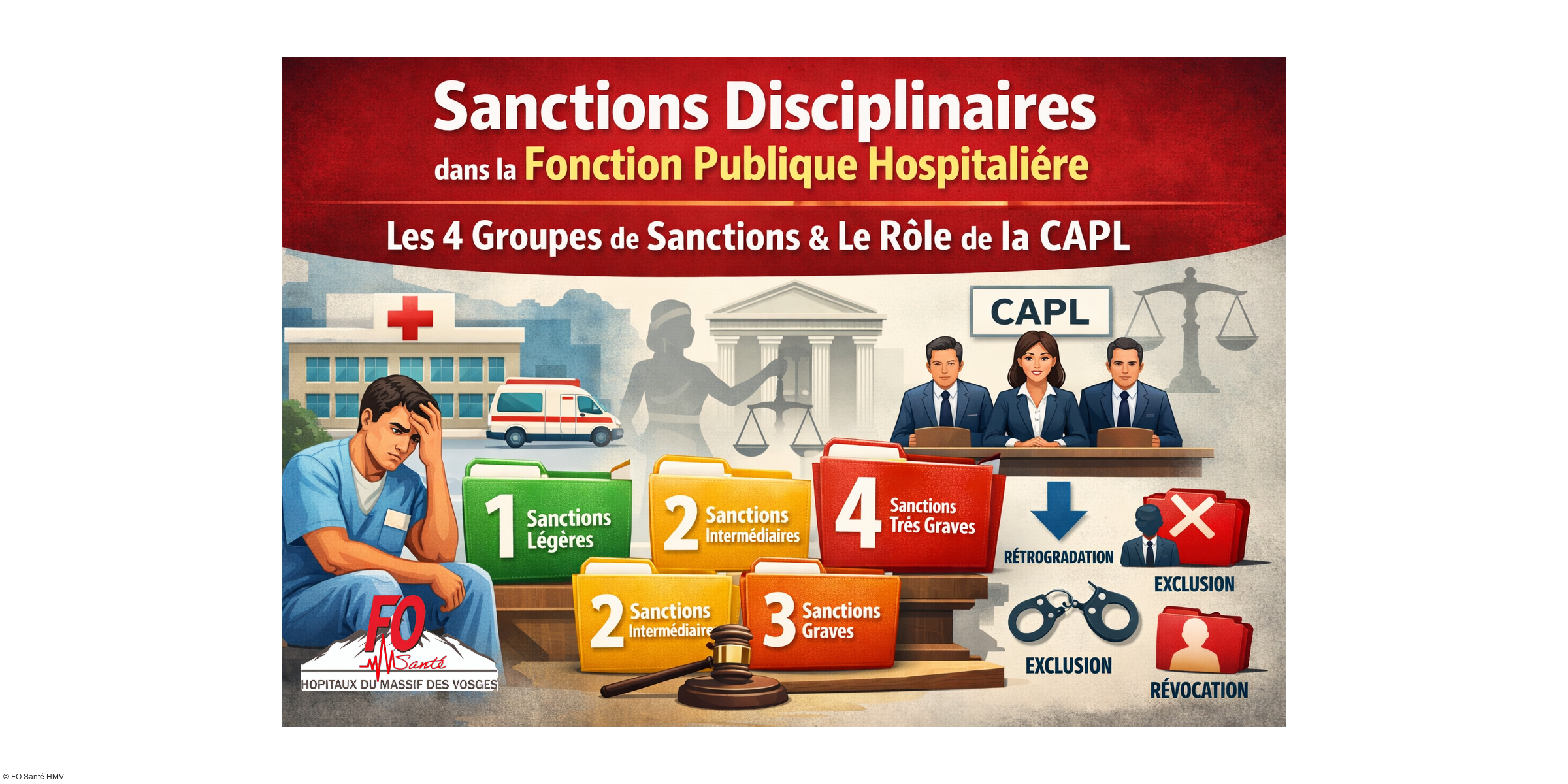 Sanctions disciplinaires dans la fonction publique hospitalière : ce que tout agent doit savoir (classement, CAPL, droits et conséquences)