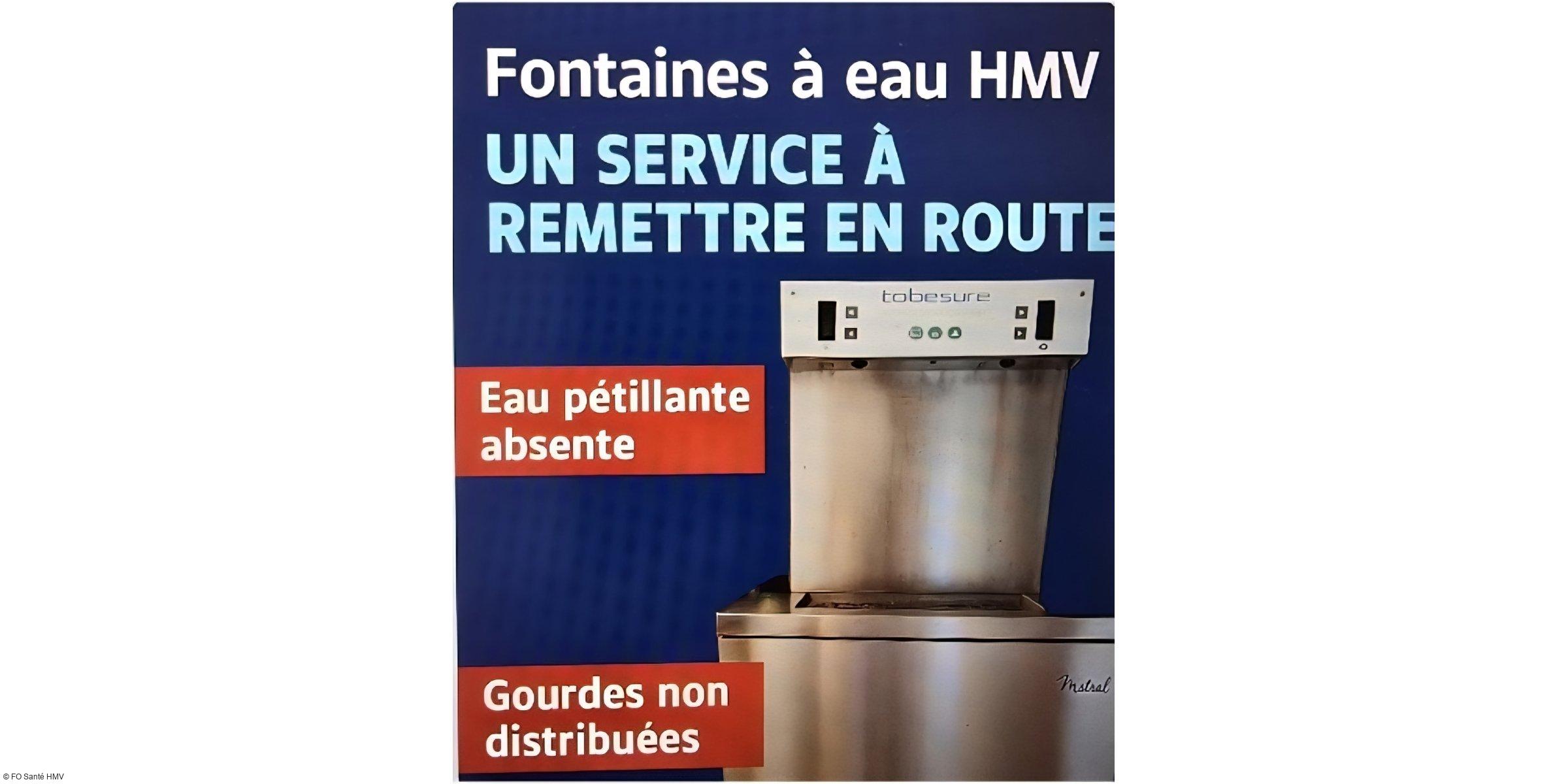 Fontaines à eau aux HMV : un investissement coûteux pour un service qui ne tient pas ses promesses