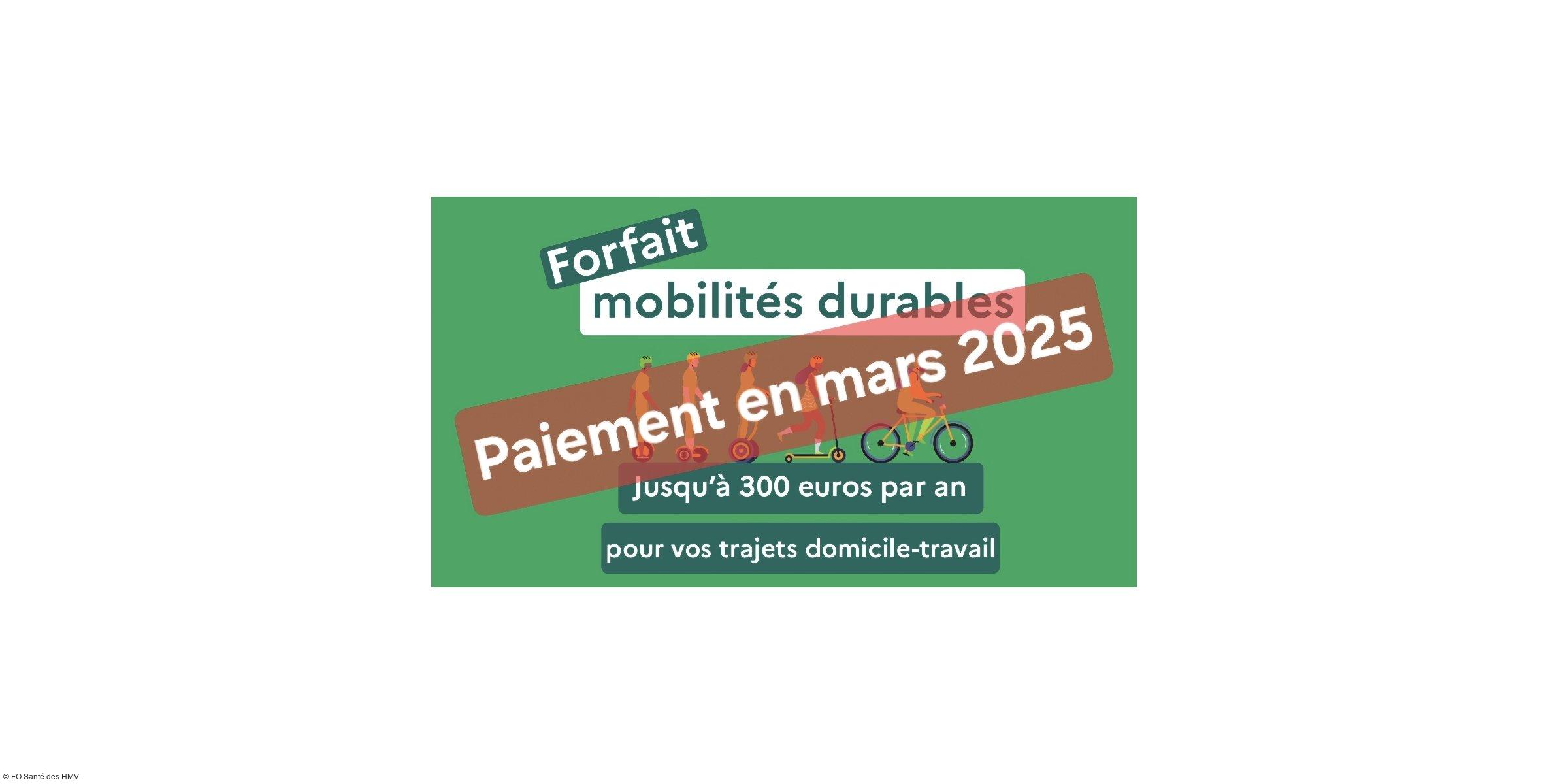 Forfait Mobilité Durable : un paiement sur le salaire de mars