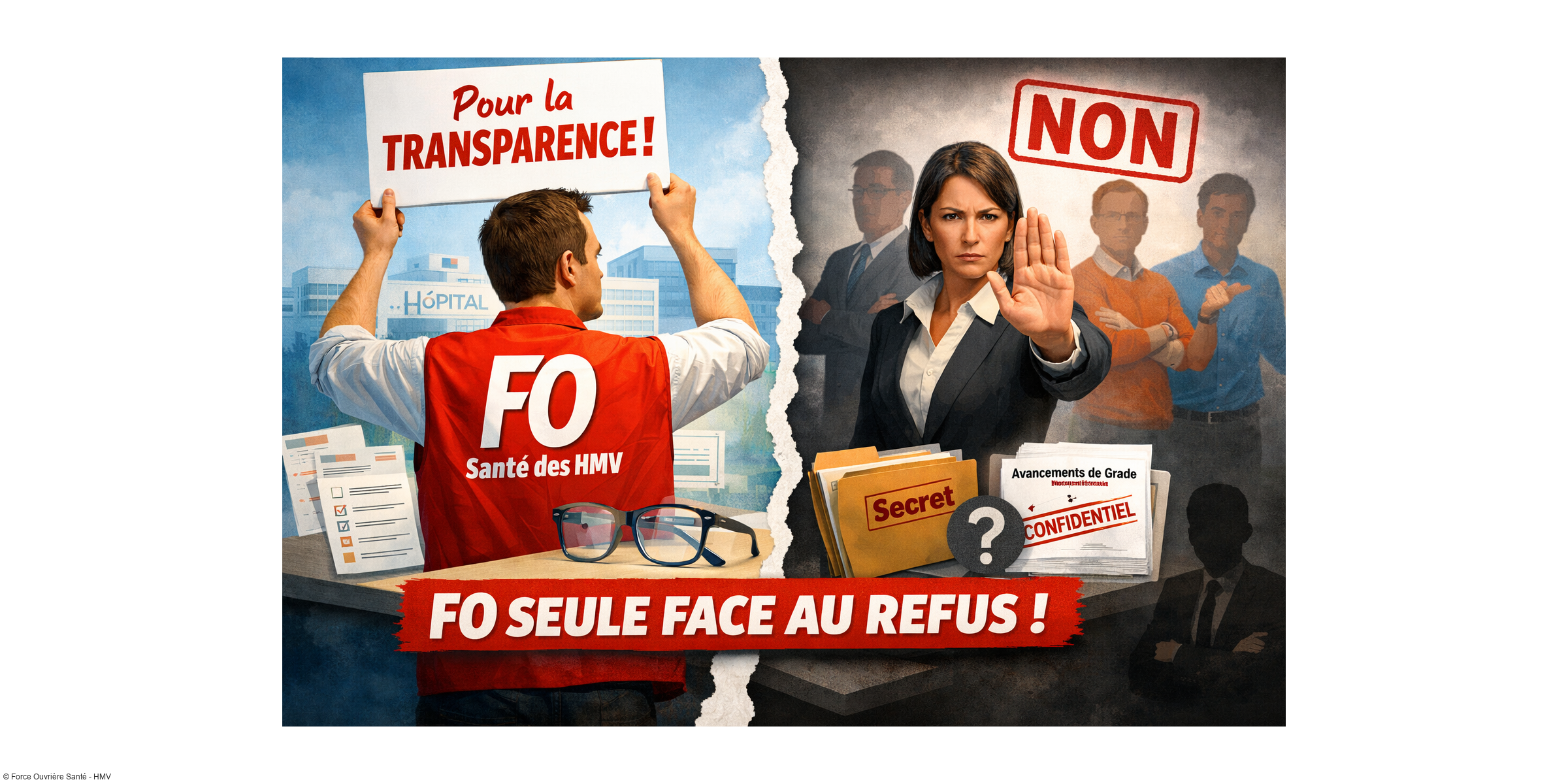 Avancements de grades aux HMV : FO propose la transparence, la direction refuse !