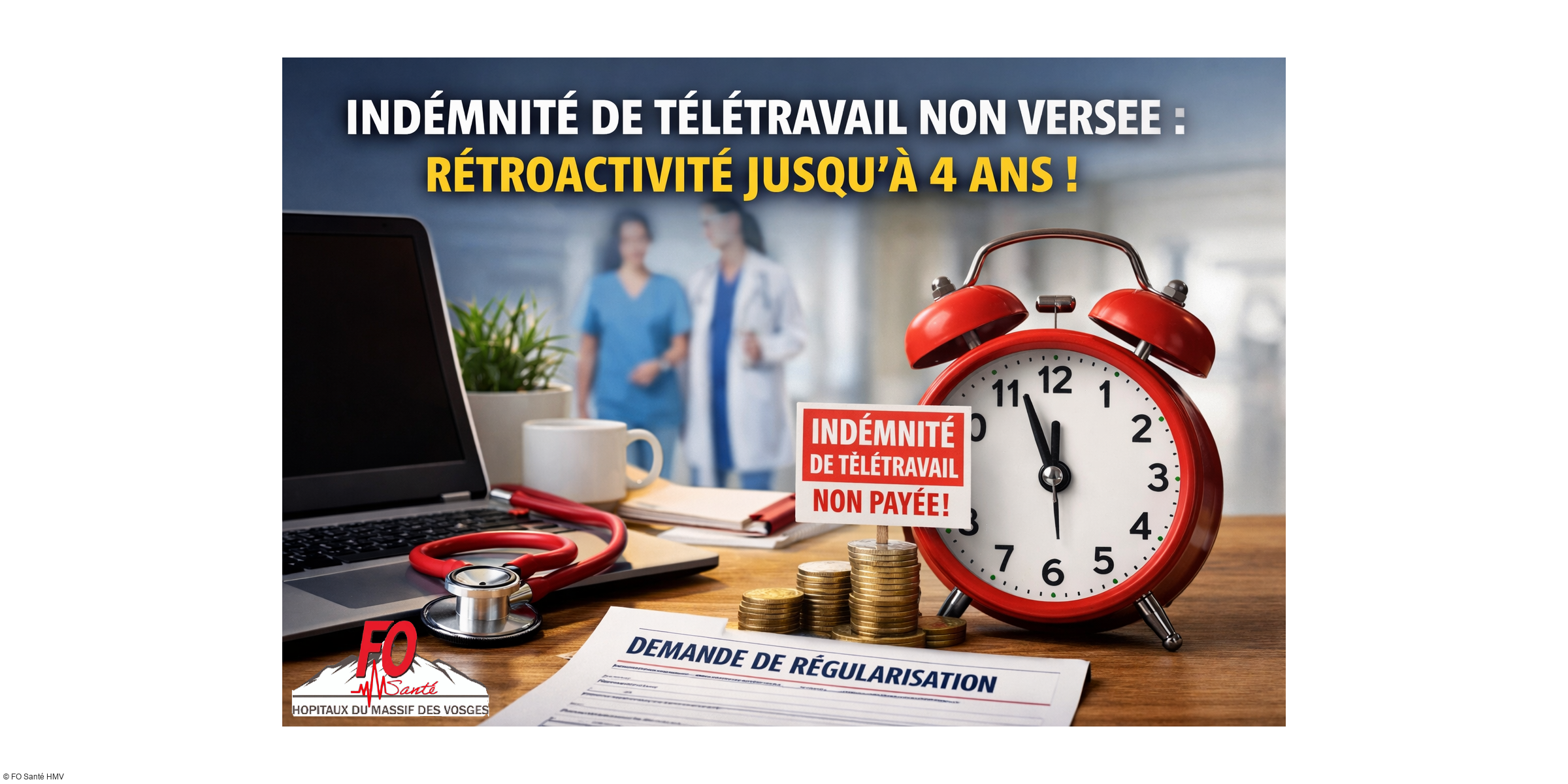 Indemnité de télétravail : un droit trop souvent oublié dans la fonction publique hospitalière