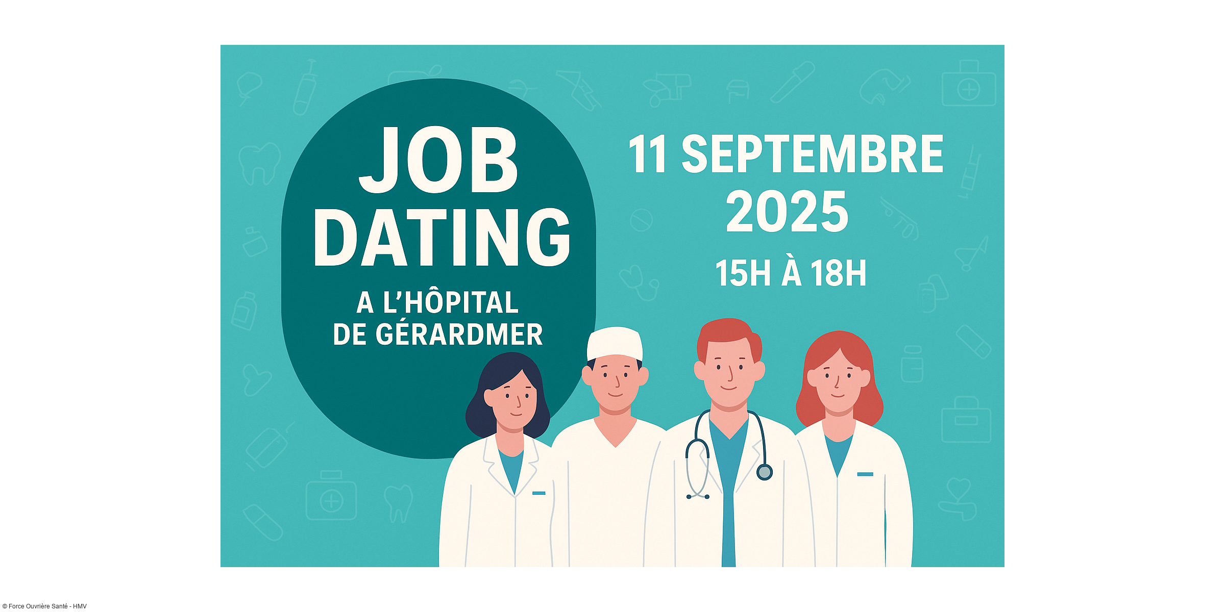 Job Dating : les Hôpitaux de Gérardmer et Fraize recrutent le 11 septembre 2025 !