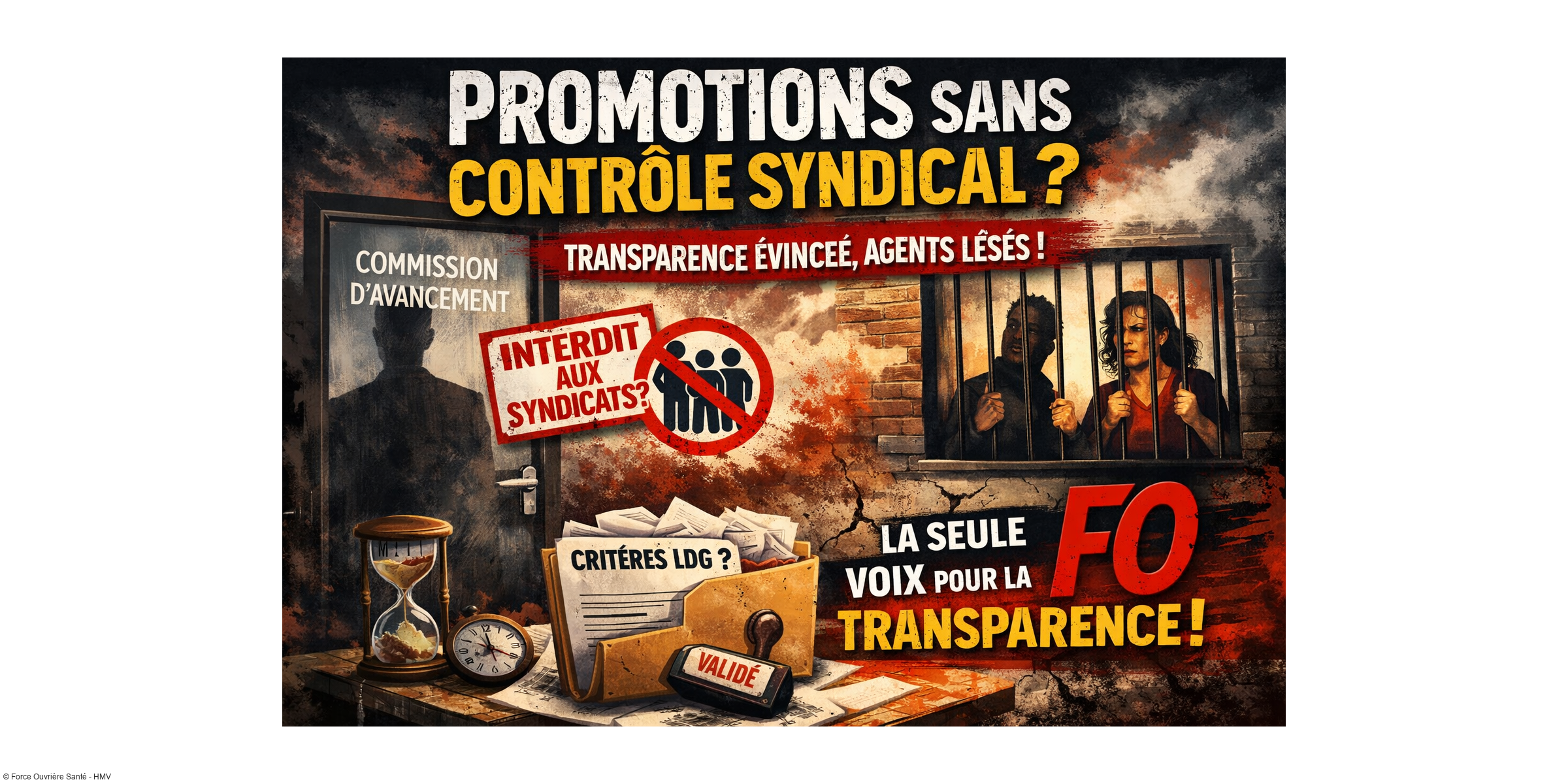 Validation des Lignes Directrices de Gestion aux HMV : FO s'abstient pour défendre la transparence