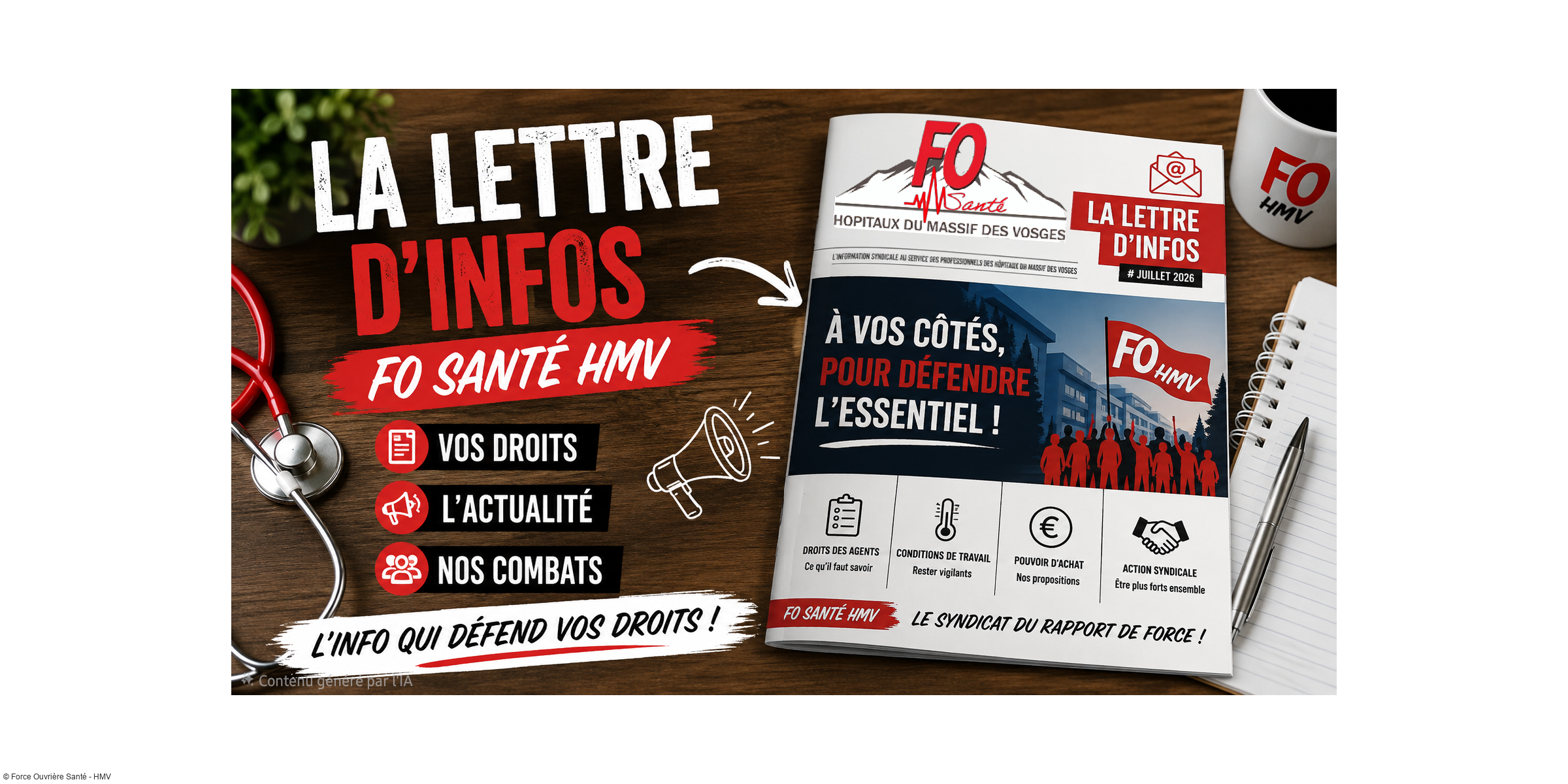 La Lettre d'infos FO Santé HMV : vos droits, l'actualité et nos combats