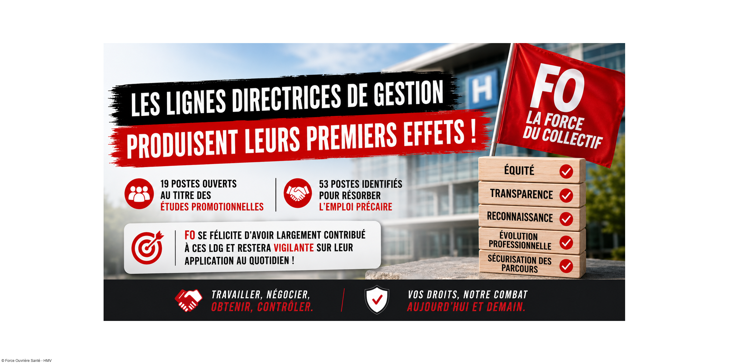 Les Lignes Directrices de Gestion produisent leurs premiers effets : FO se félicite d'un travail qui porte ses fruits