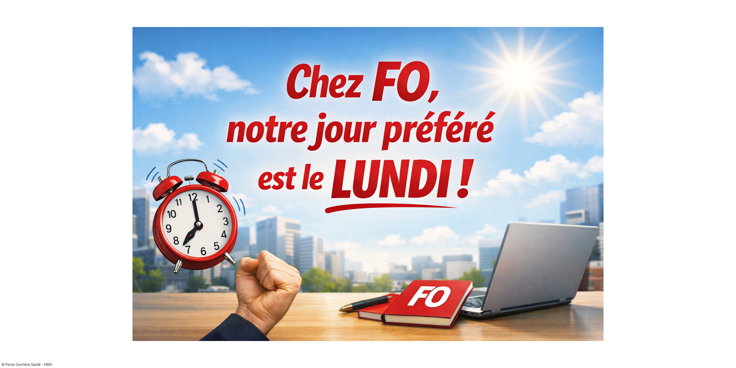 Pourquoi, chez FO Santé des HMV, le lundi est notre jour préféré (oui, vraiment)
