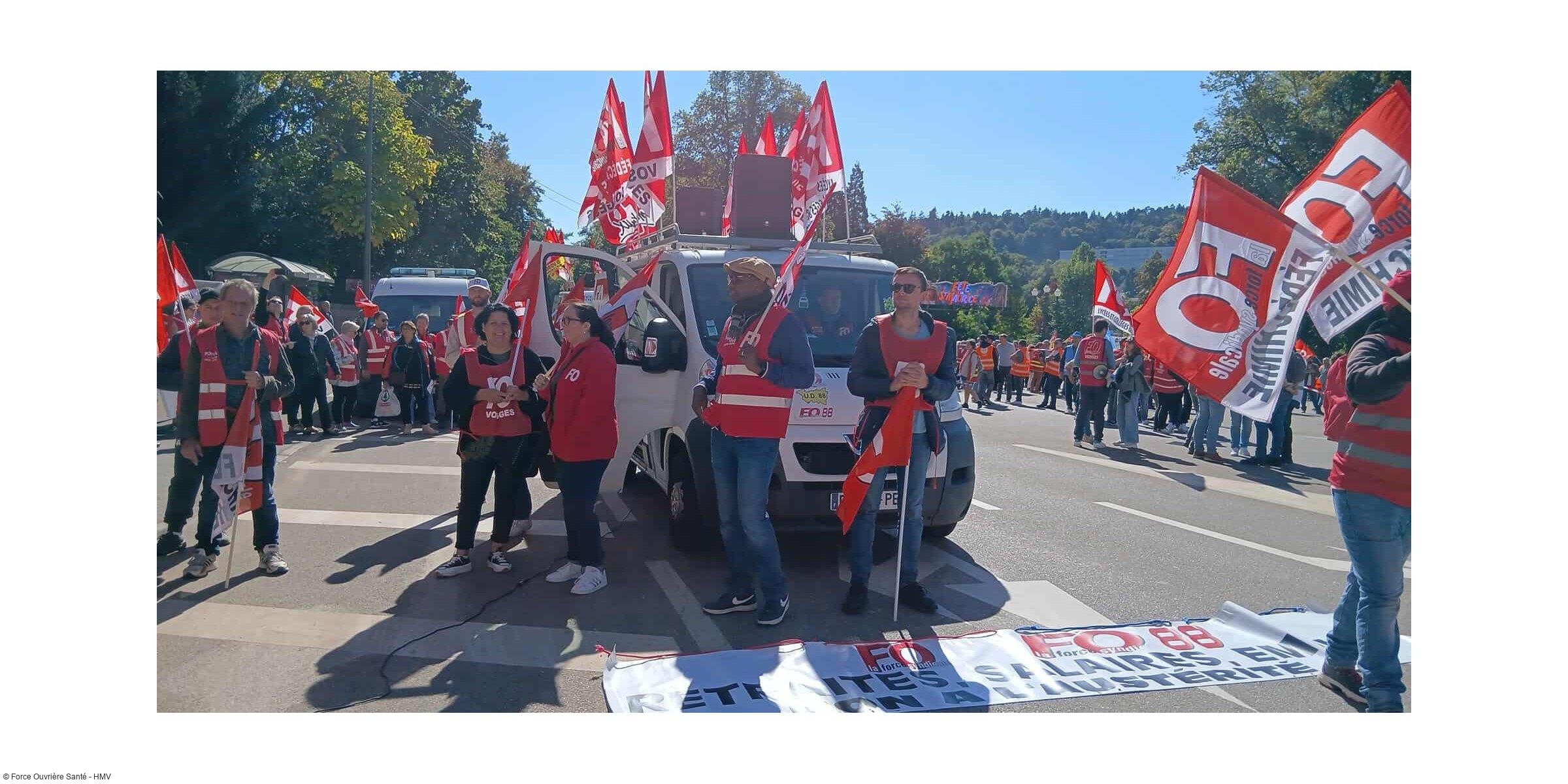 Mobilisation nationale du 2 octobre 2025 : à Épinal, plus de 1200 personnes ont dit NON à Lecornu et à l’austérité !