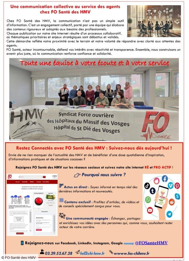 Le nouveau "Rendez-vous FO Santé HMV" trimestriel, ça commence maintenant !