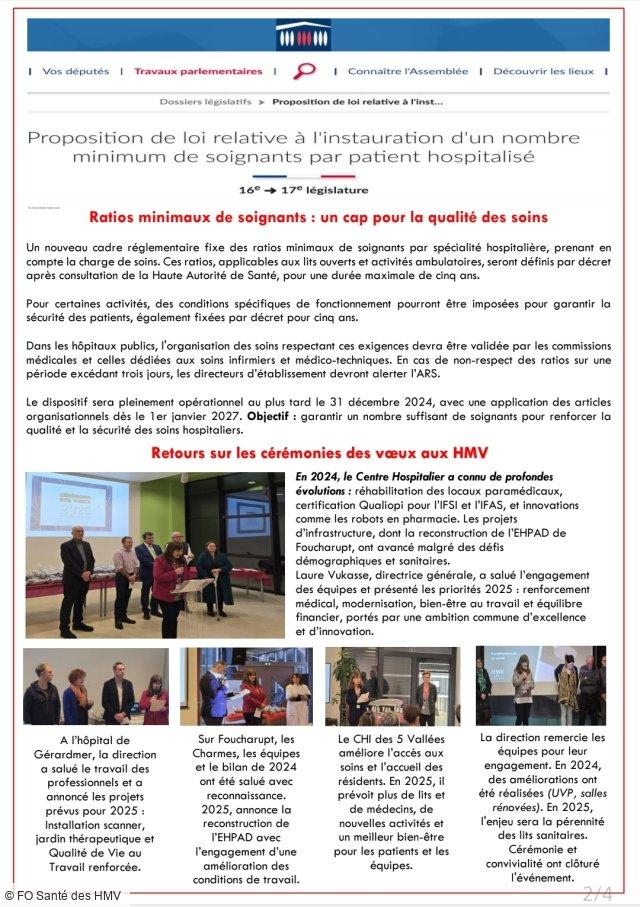 Le nouveau "Rendez-vous FO Santé HMV" trimestriel, ça commence maintenant !