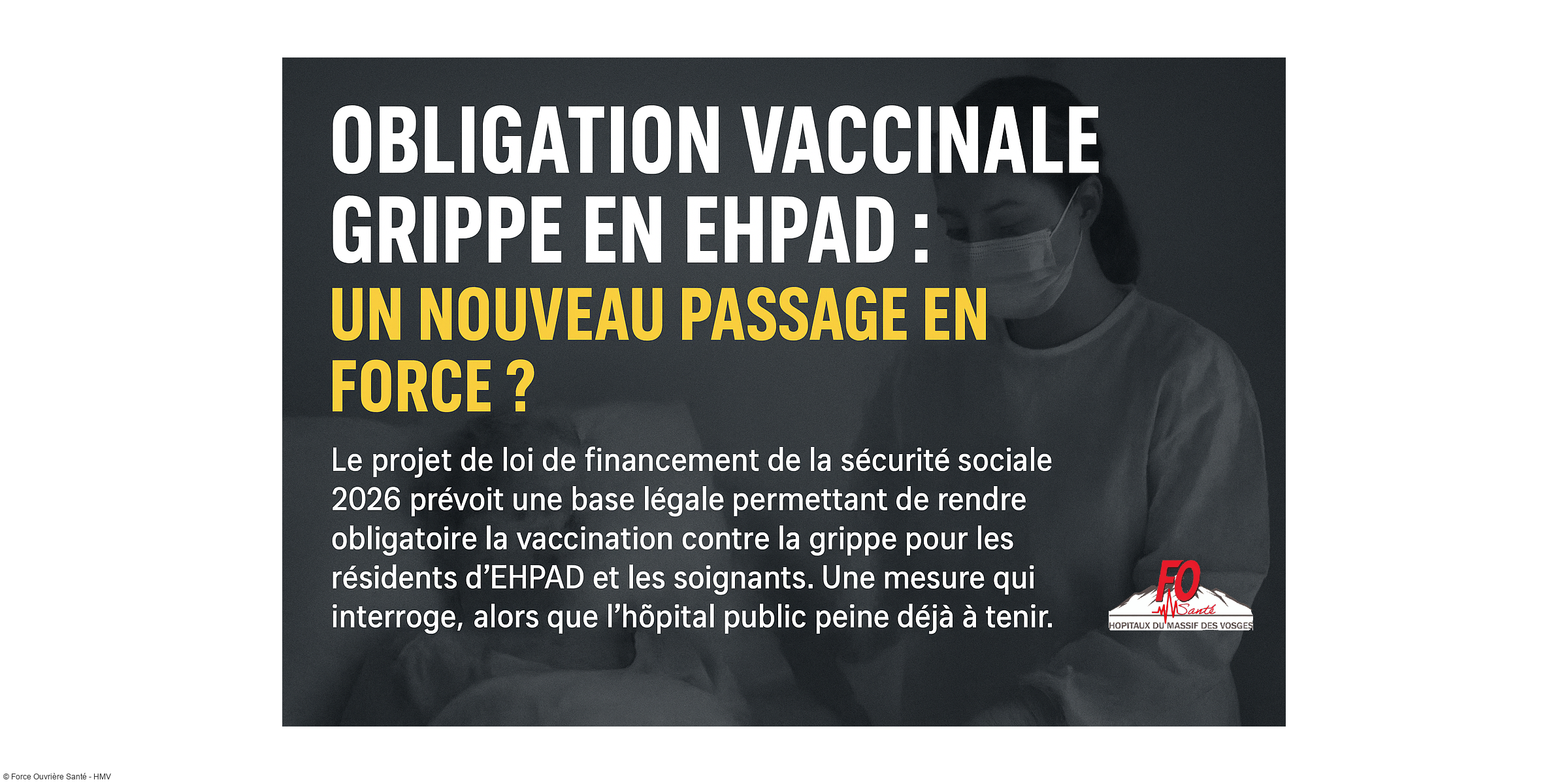 Obligation vaccinale grippe en Ehpad : un nouveau passage en force ?