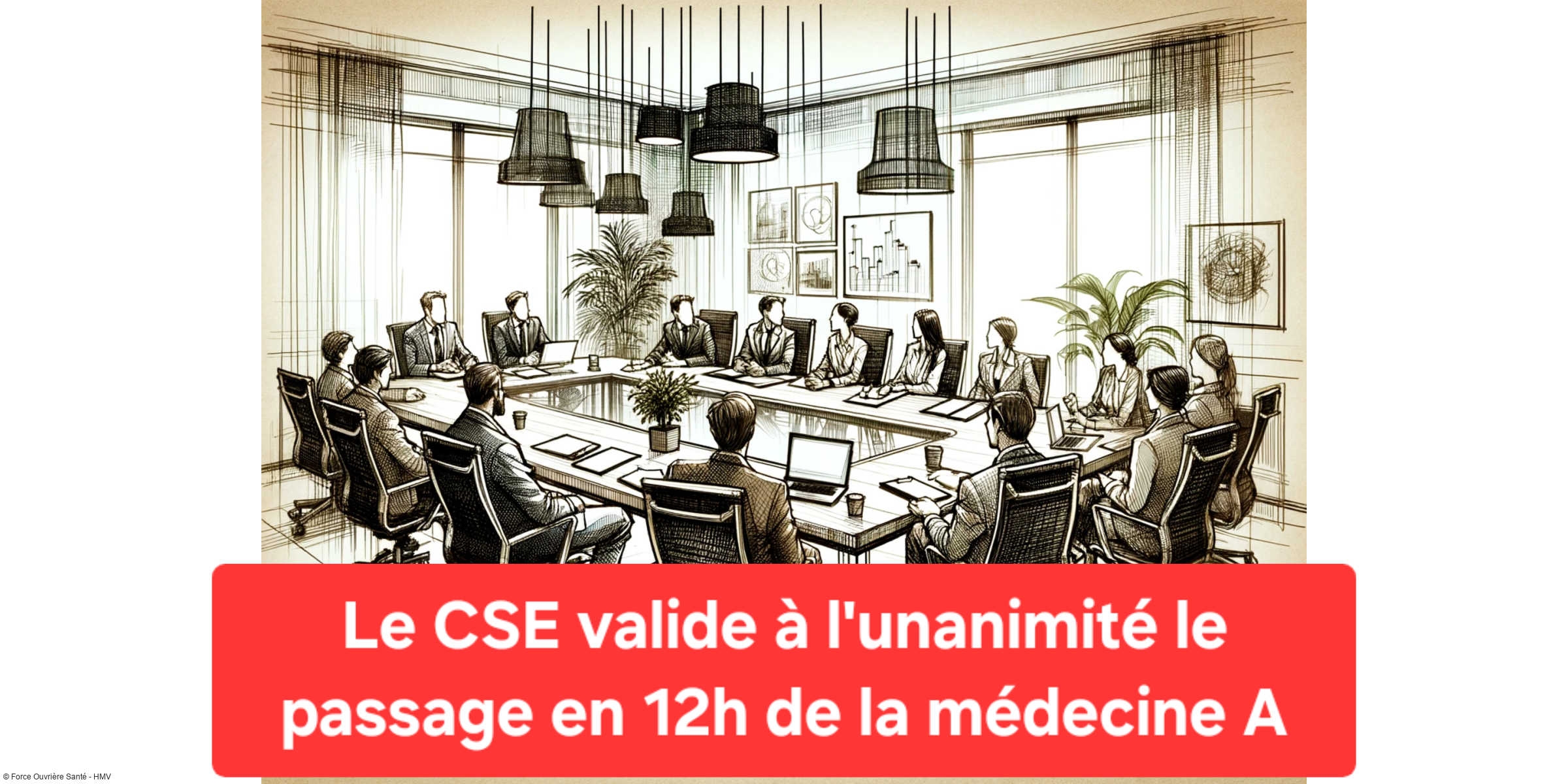 Validation en CSE du passage en 12H du service de médecine A
