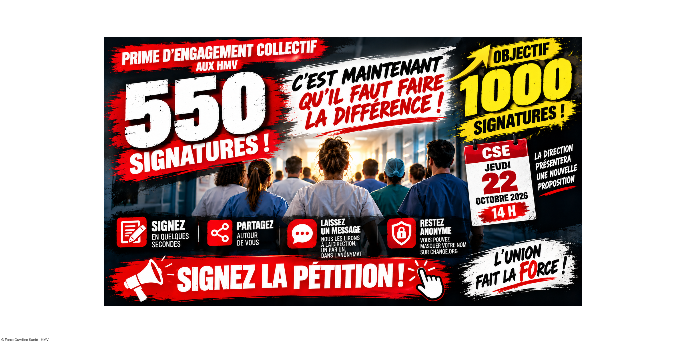 550 SIGNATURES ! MAIS NOUS DEVONS ALLER BEAUCOUP PLUS LOIN !