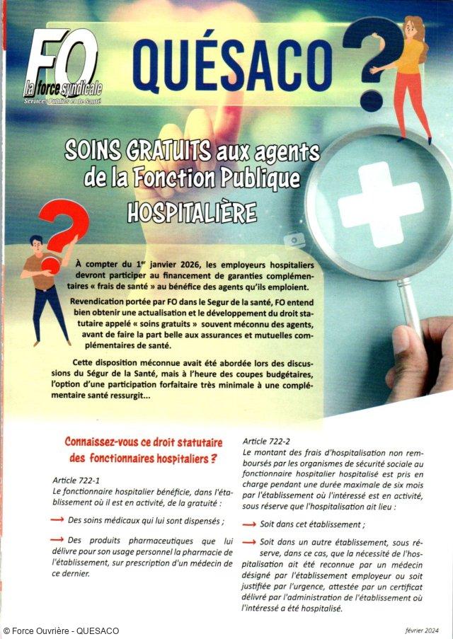 Pétition Nationale: Accès gratuits aux soins gratuits pour les agents de la fonction publique hospitalière