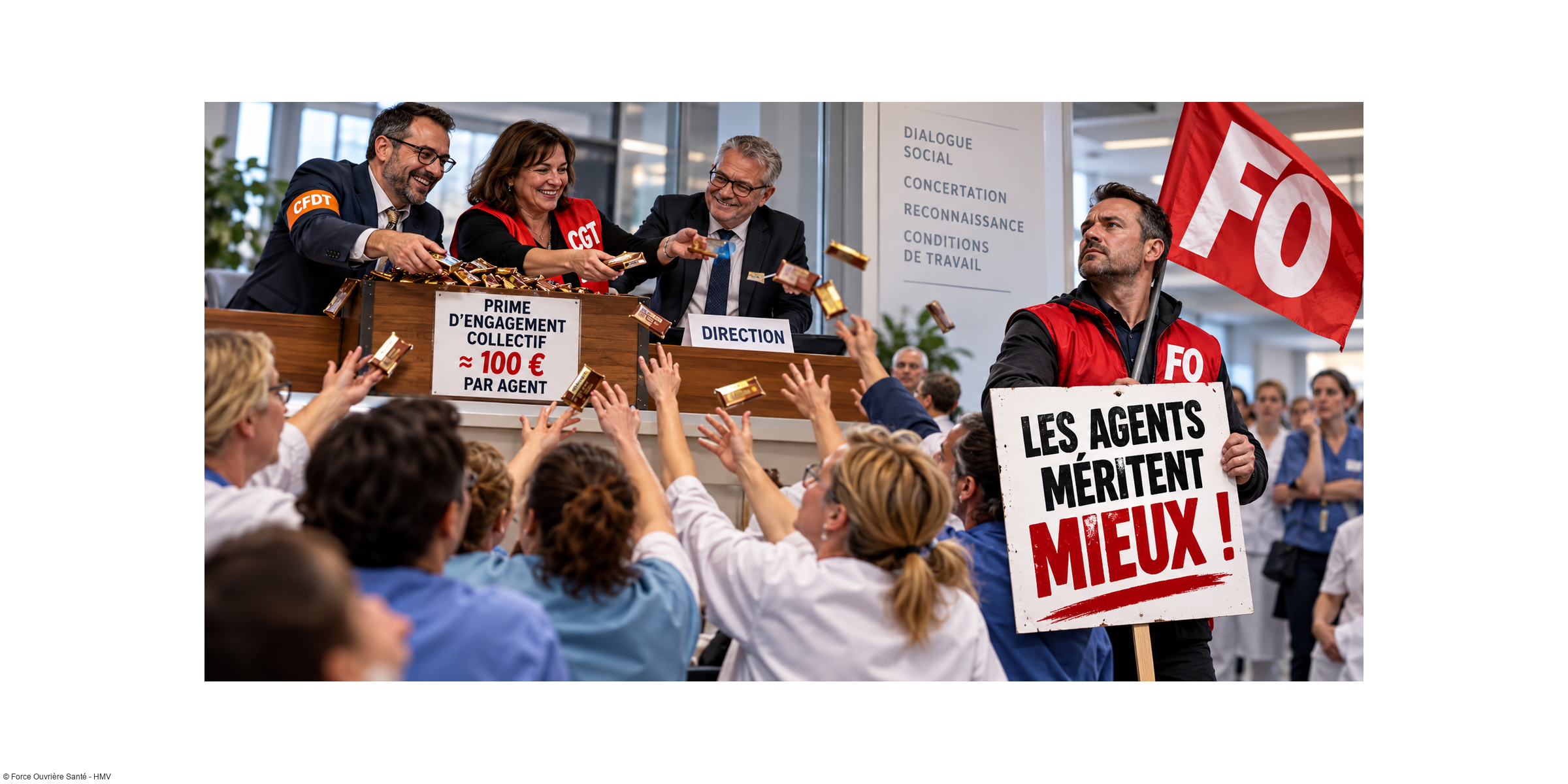 Prime d'engagement collectif : FO face à des accords au rabais