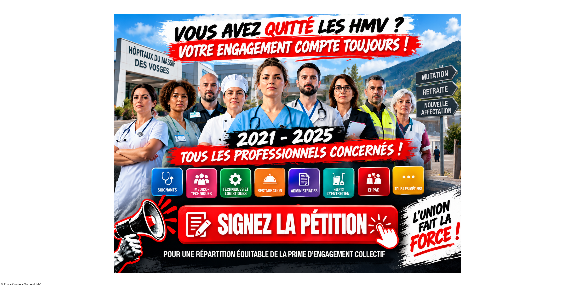 Prime d'engagement collectif aux HMV : vous avez quitté l'hôpital, mais votre engagement compte toujours !